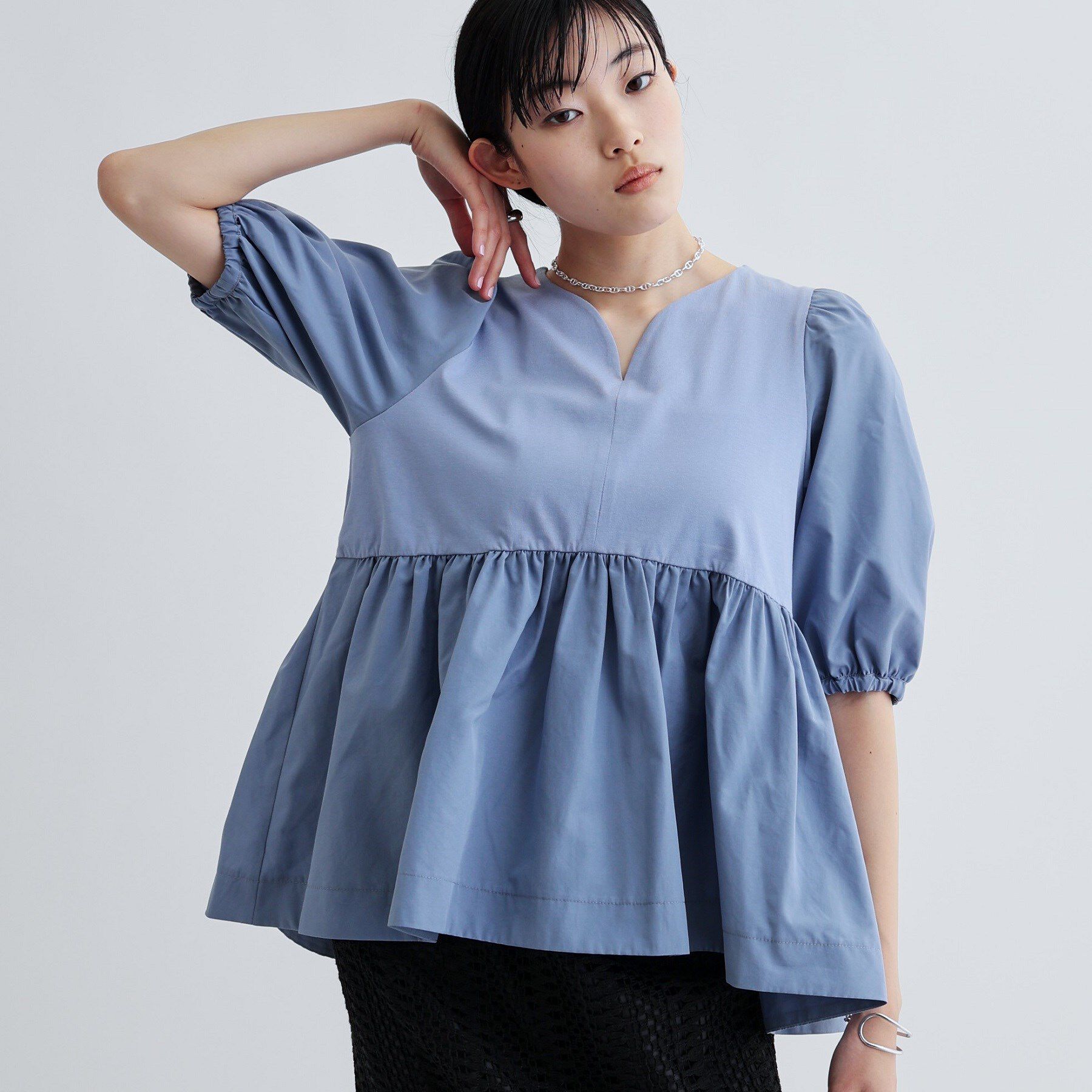 GALLEST「ハートネックペプラムカットソー」|Tシャツ・カットソー|