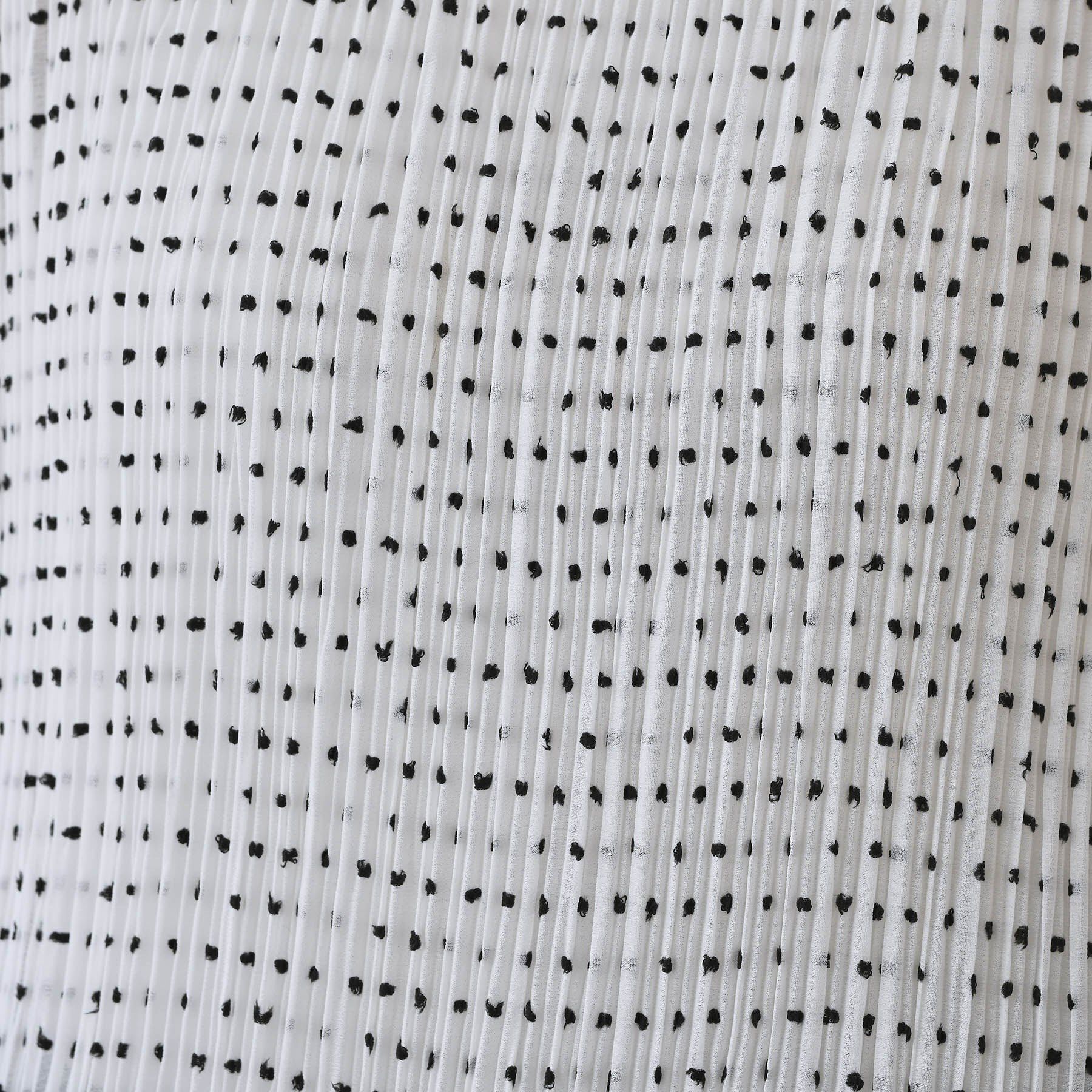 INDIVI「【洗える／ドット柄／凹凸素材】プリーツデザインブラウス」|シャツ・ブラウス|