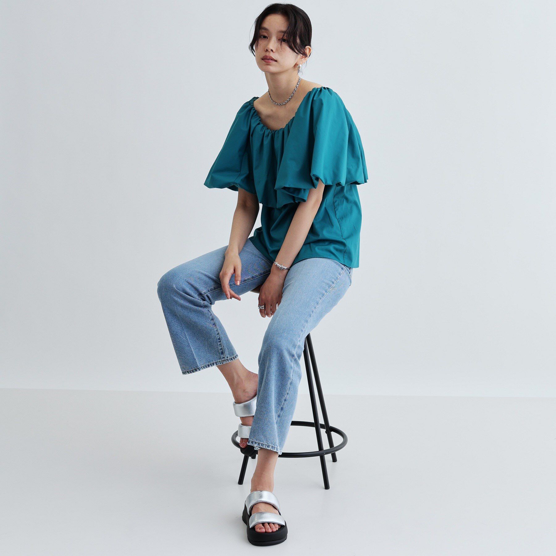 GALLEST「ボリュームオフショルブラウス」|シャツ・ブラウス|