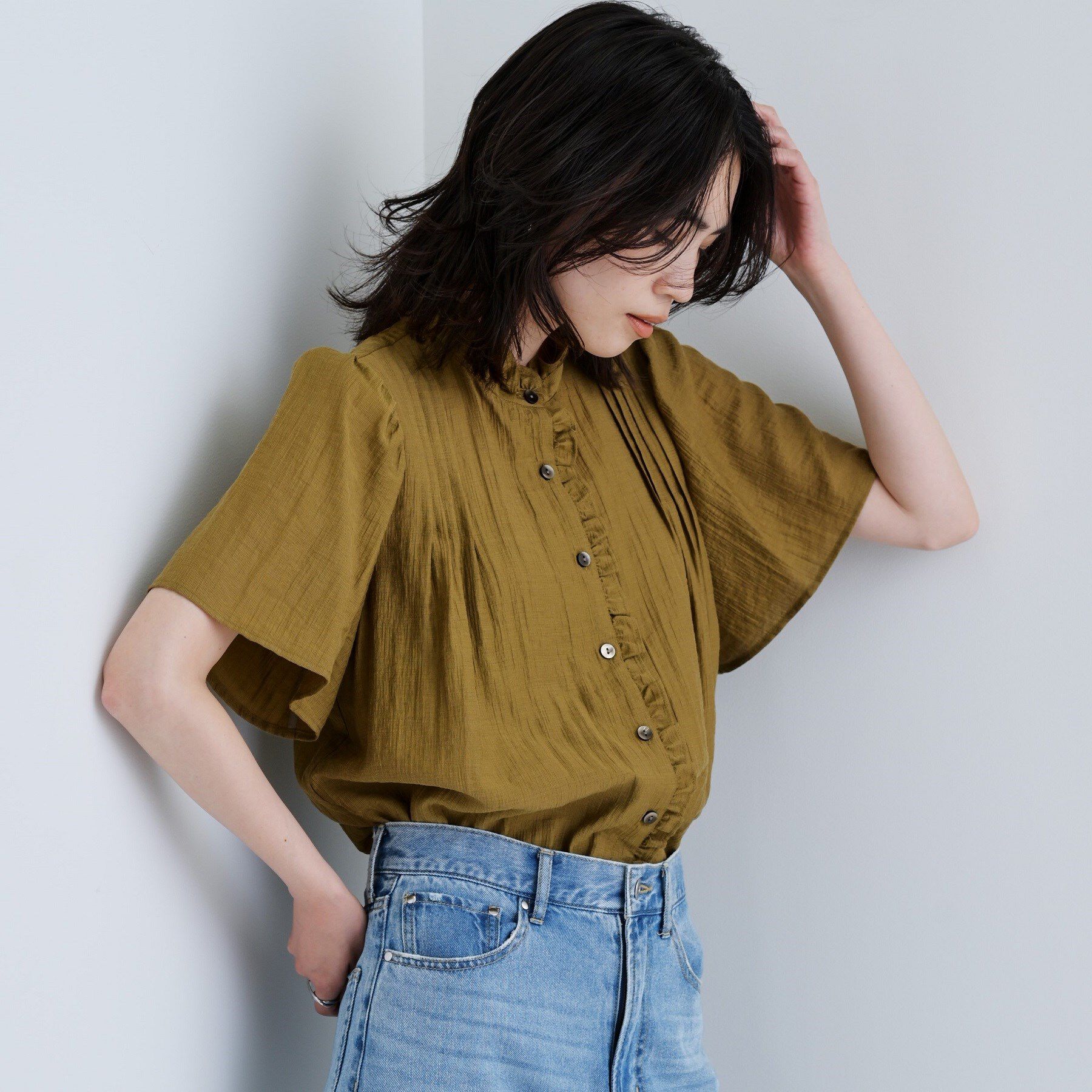 GALLEST「フレアスリーブブラウス」|シャツ・ブラウス|