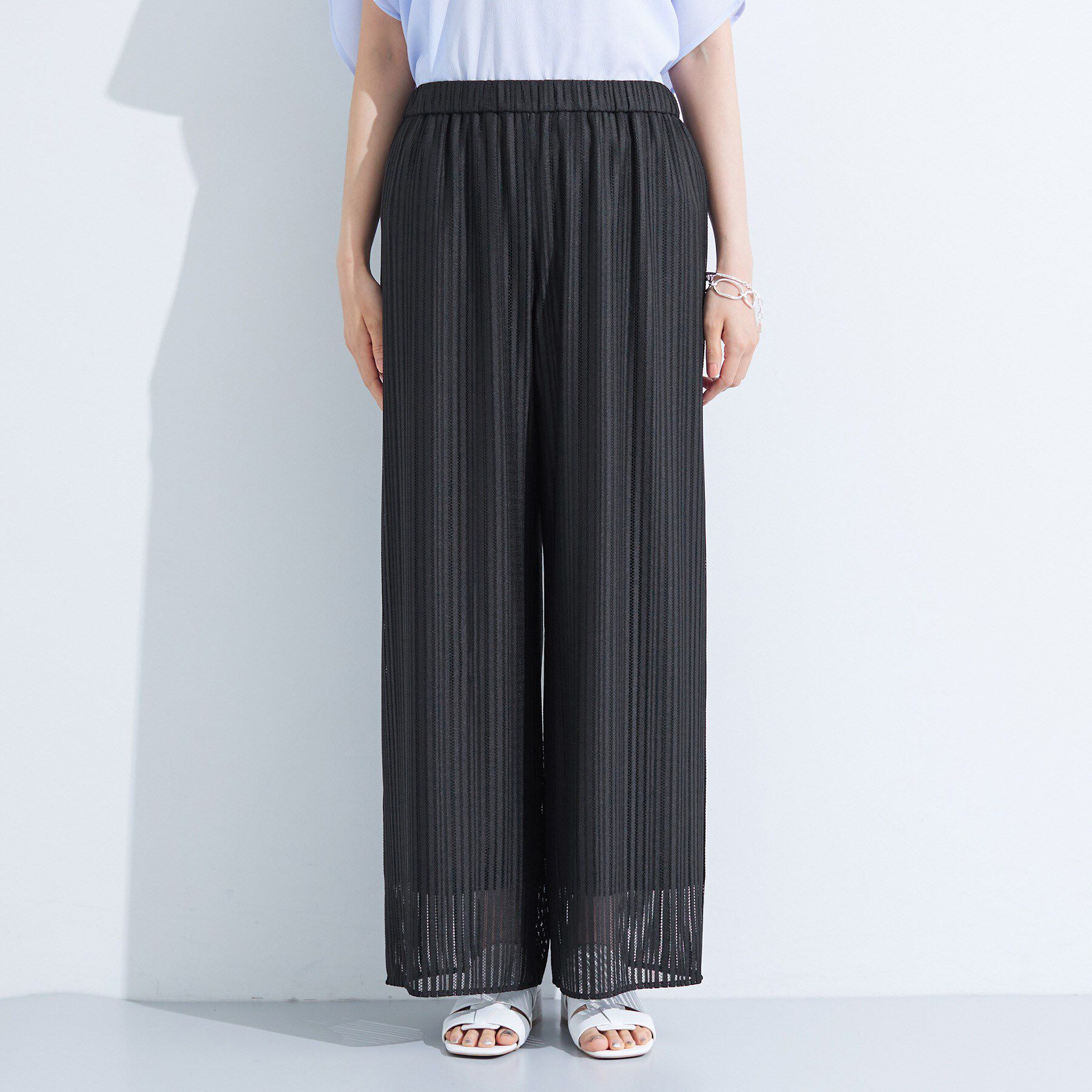 INDIVI「【洗える／セットアップ可能】ラッセルワイドパンツ」|その他|