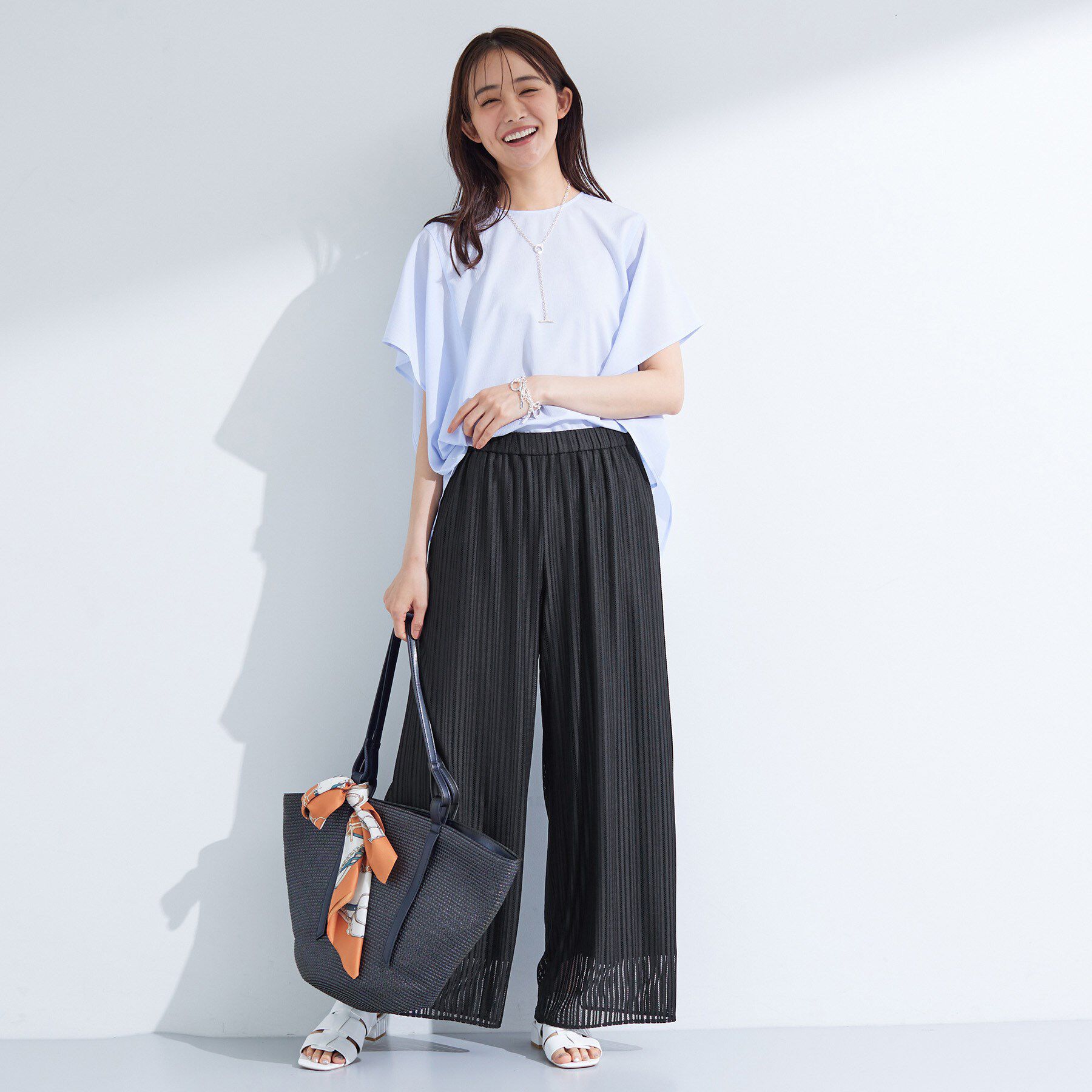 INDIVI「【洗える／セットアップ可能】ラッセルワイドパンツ」|その他|