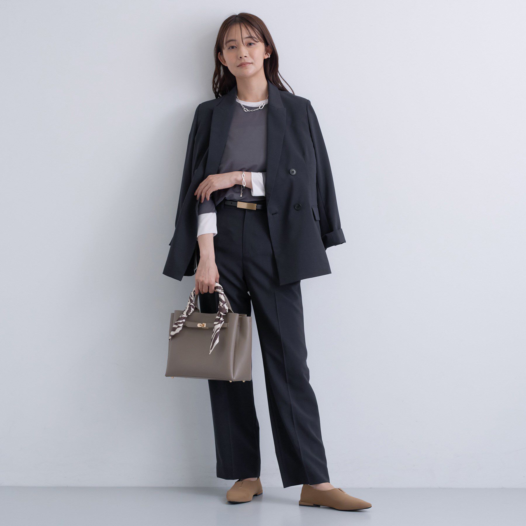 INDIVI「【UVケア】ライトスリムストレートパンツ」|その他|