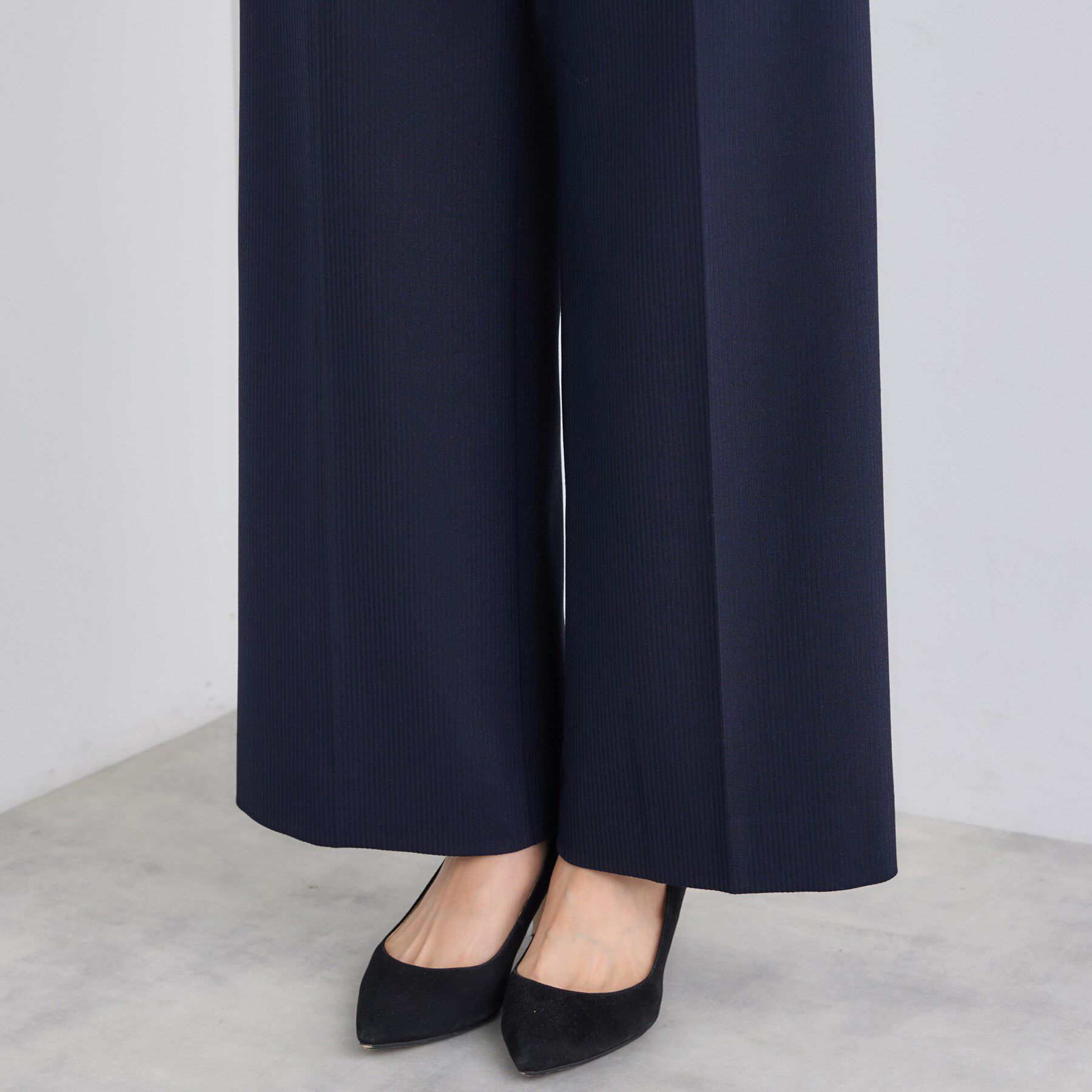 INDIVI「【日本製／通勤スーツ】プレシャスドビー ワイドパンツ」|スーツ|
