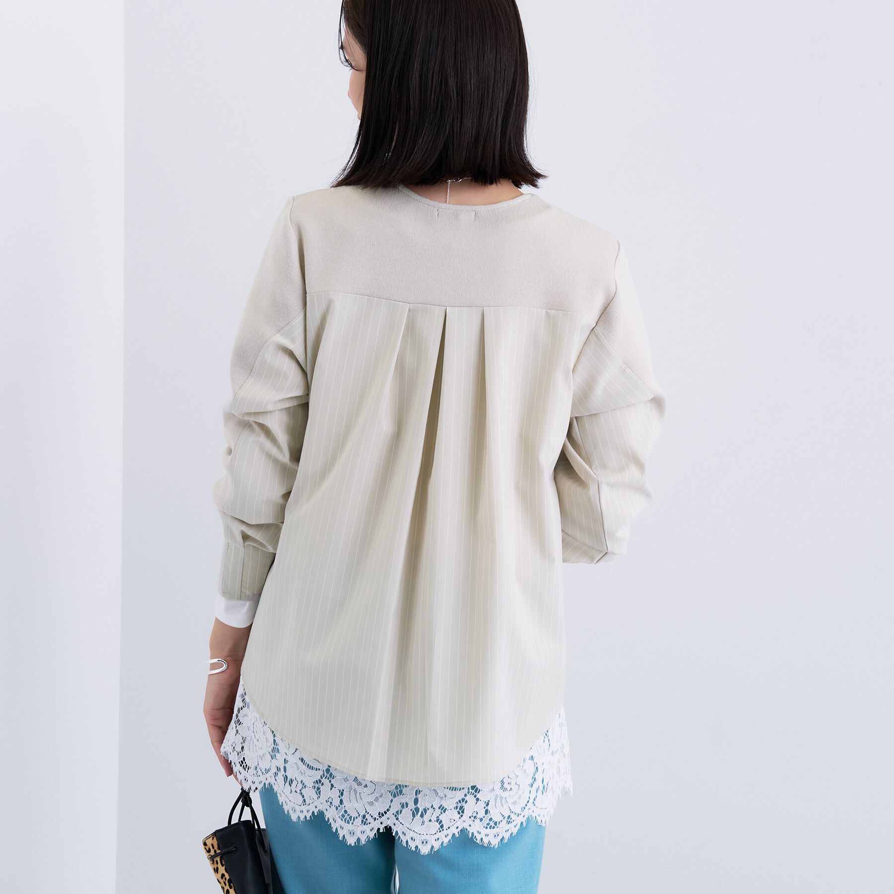 INDIVI「【洗える／選べる8色】トーンアップニット」|ニット・セーター|