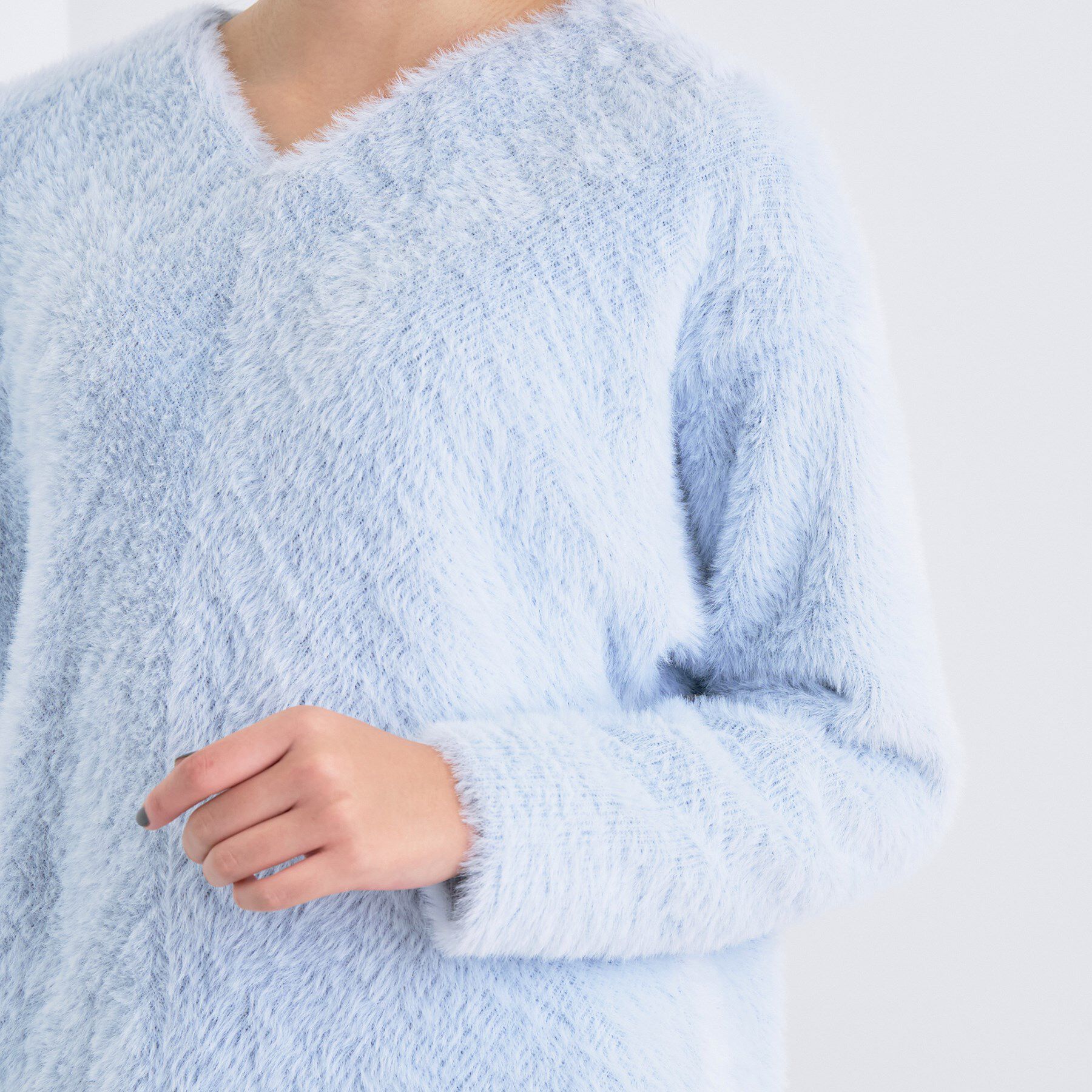 INDIVI「【洗える】エアリーシャギートップス」|Tシャツ・カットソー|