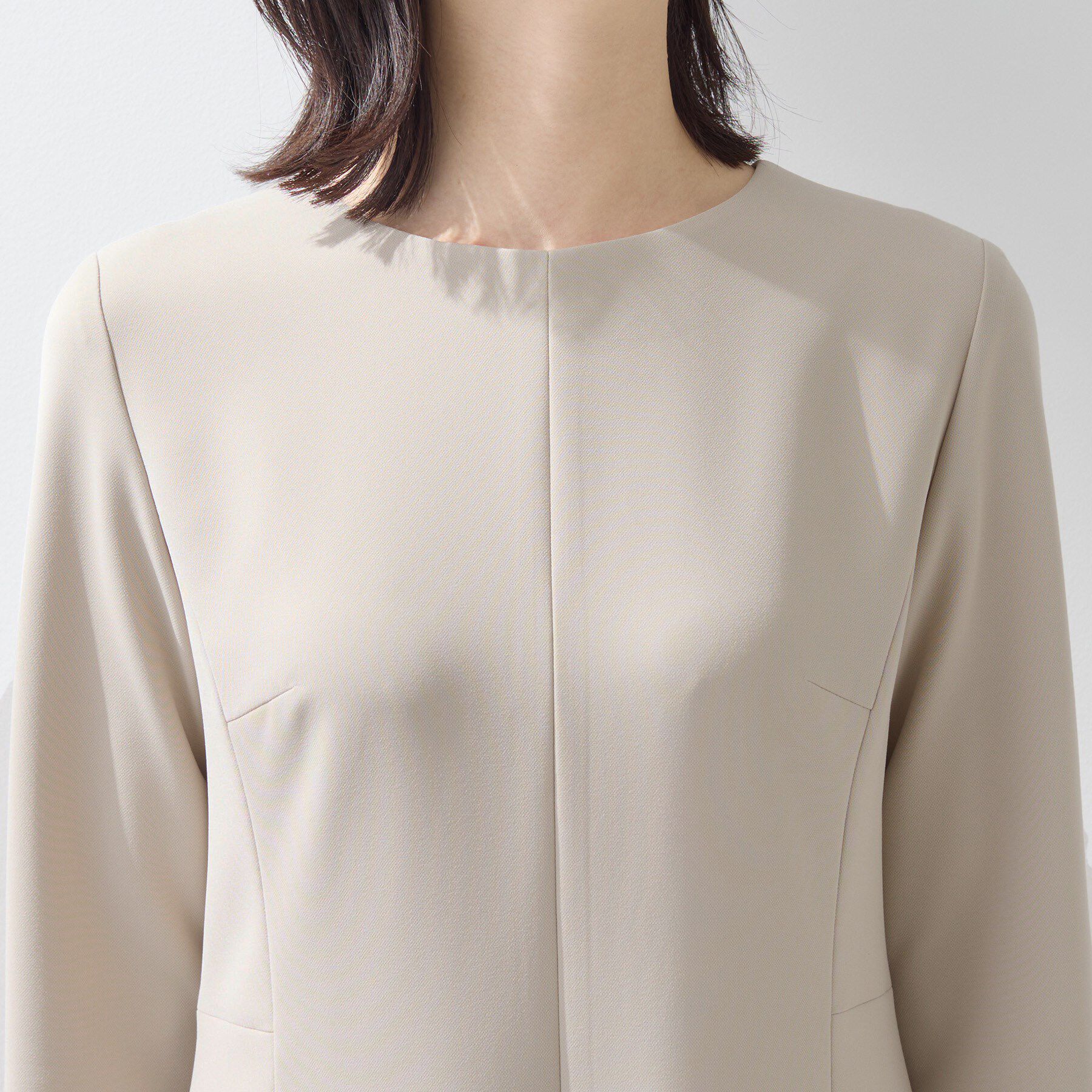 INDIVI「【上品光沢／セレモニー／SETUP可能】スタイルUPワンピース」|ワンピース|