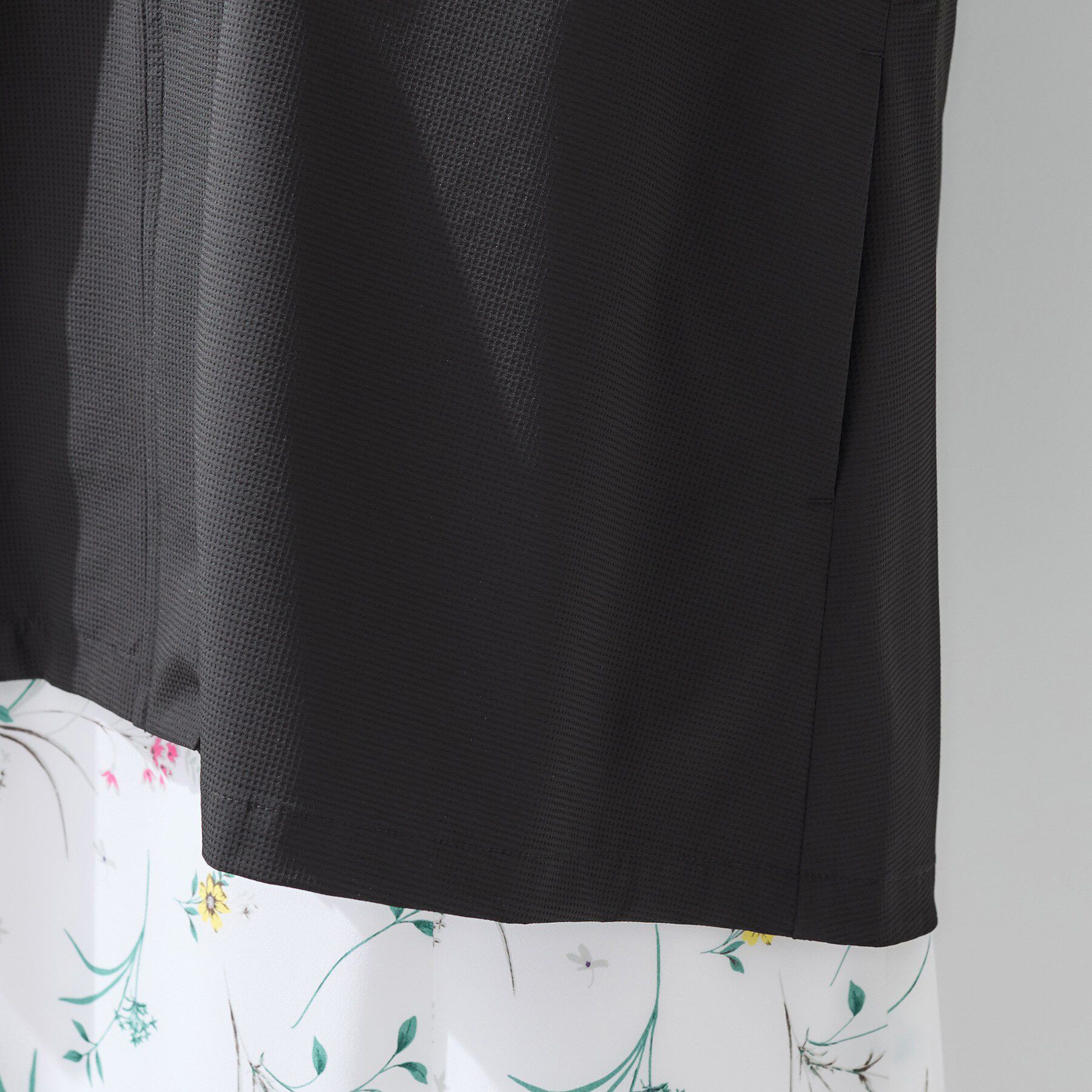 INDIVI「【撥水／フード取外し可】凹凸素材ブルゾン」|ブルゾン・スタジャン|