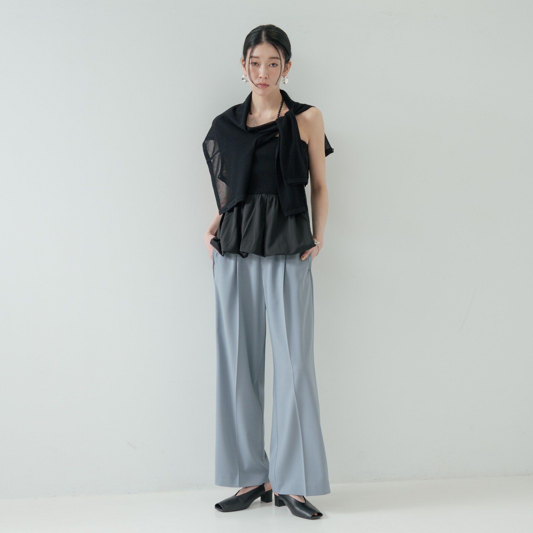 GALLEST「Comfy SET UP｜イージーストレートワイドパンツ【セットアップ対応／通勤／カセット服／接触冷」|その他|