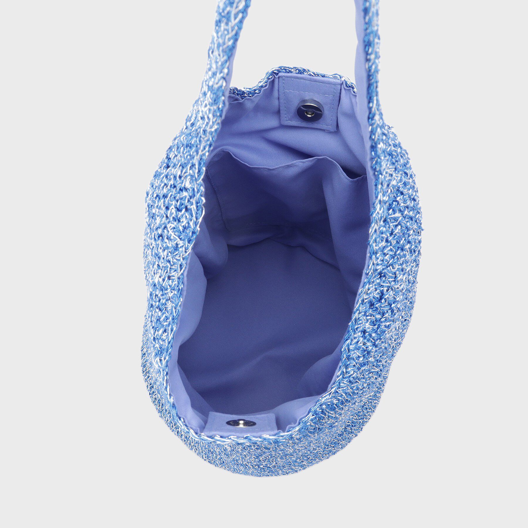 INDIVI「【大人カジュアル】メタリックかぎ編みボトルバッグ」|トートバッグ|