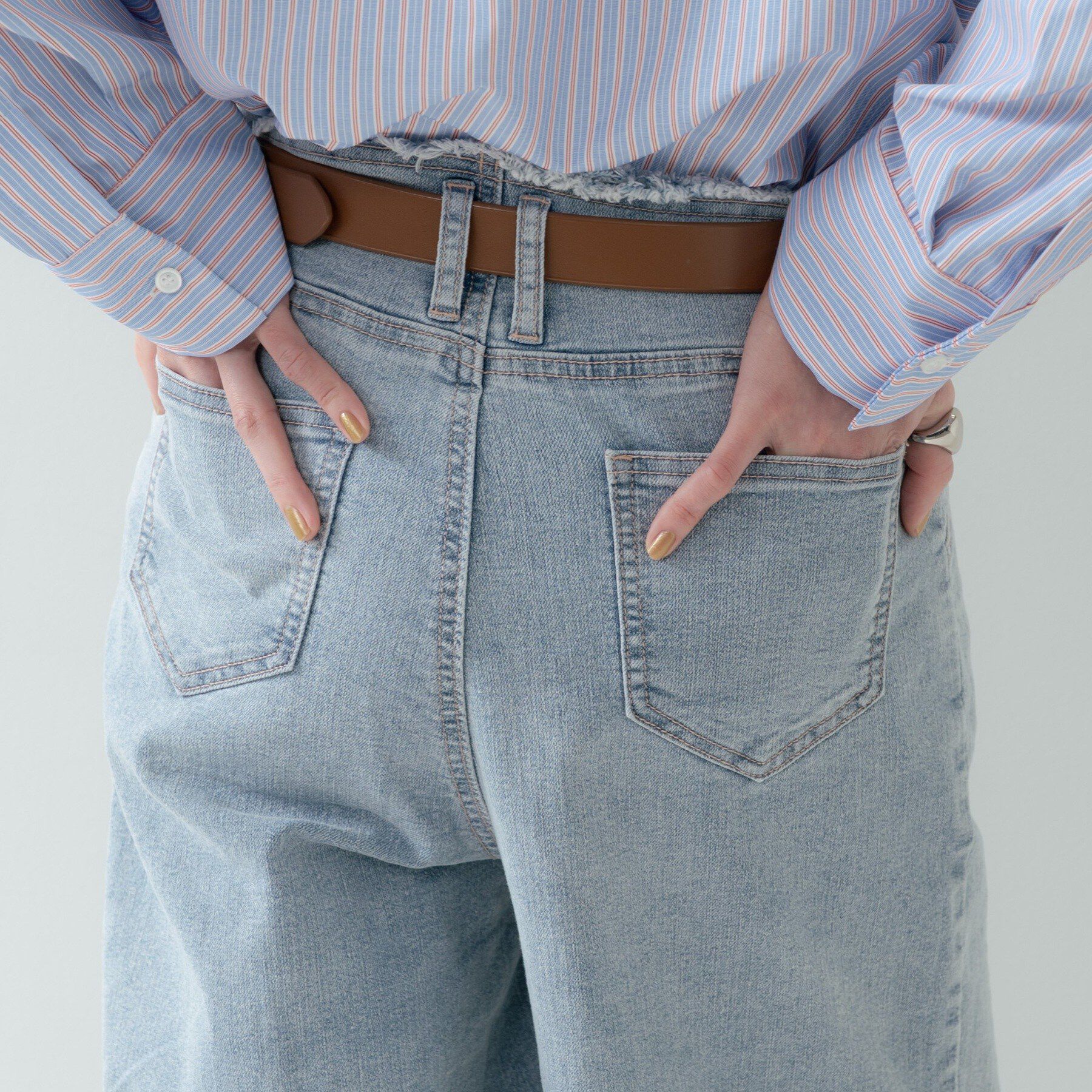 GALLEST「ハイウエストカットオフデニム」|デニム|