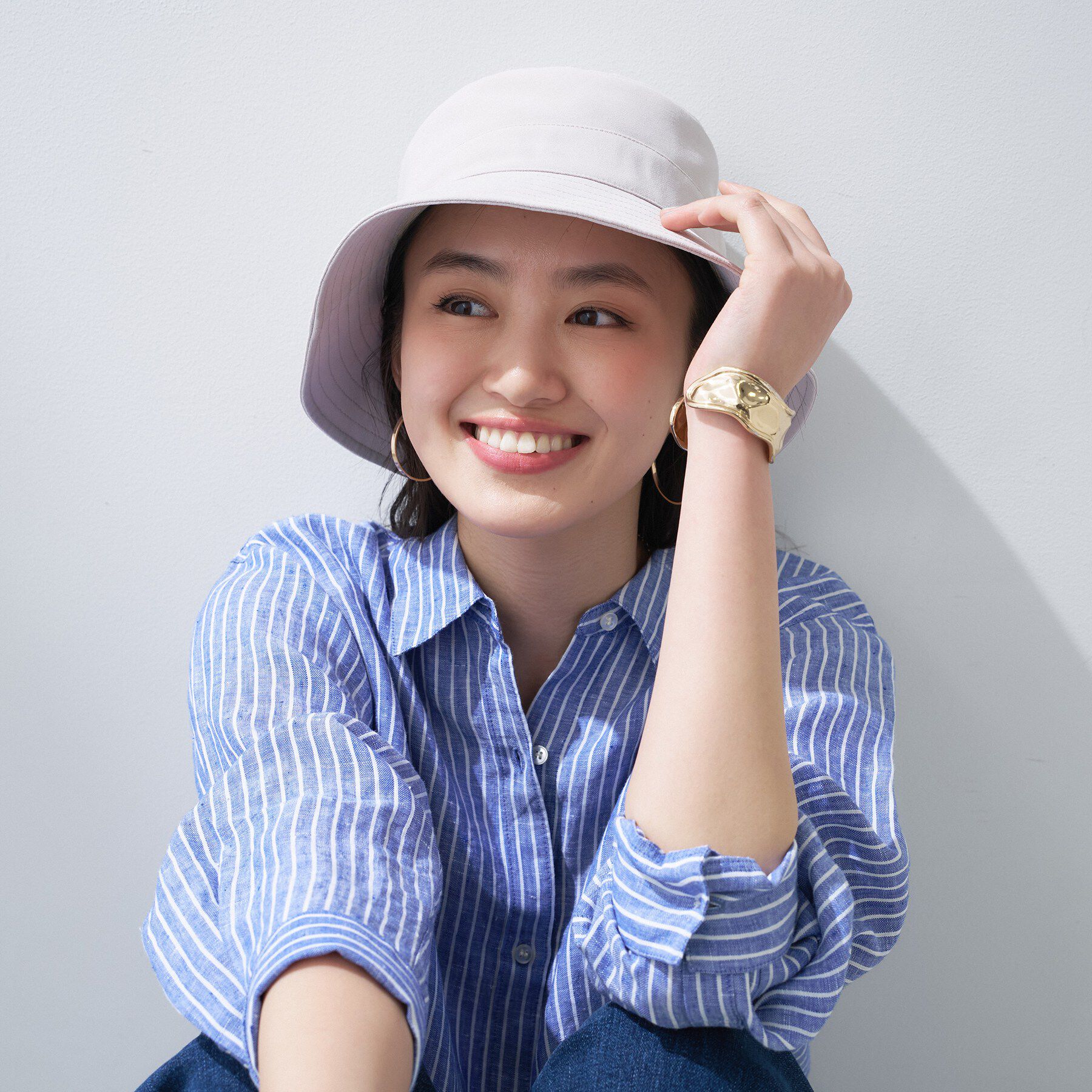 INDIVI「【着る日傘／UVケア】バケットハット」|ハット|