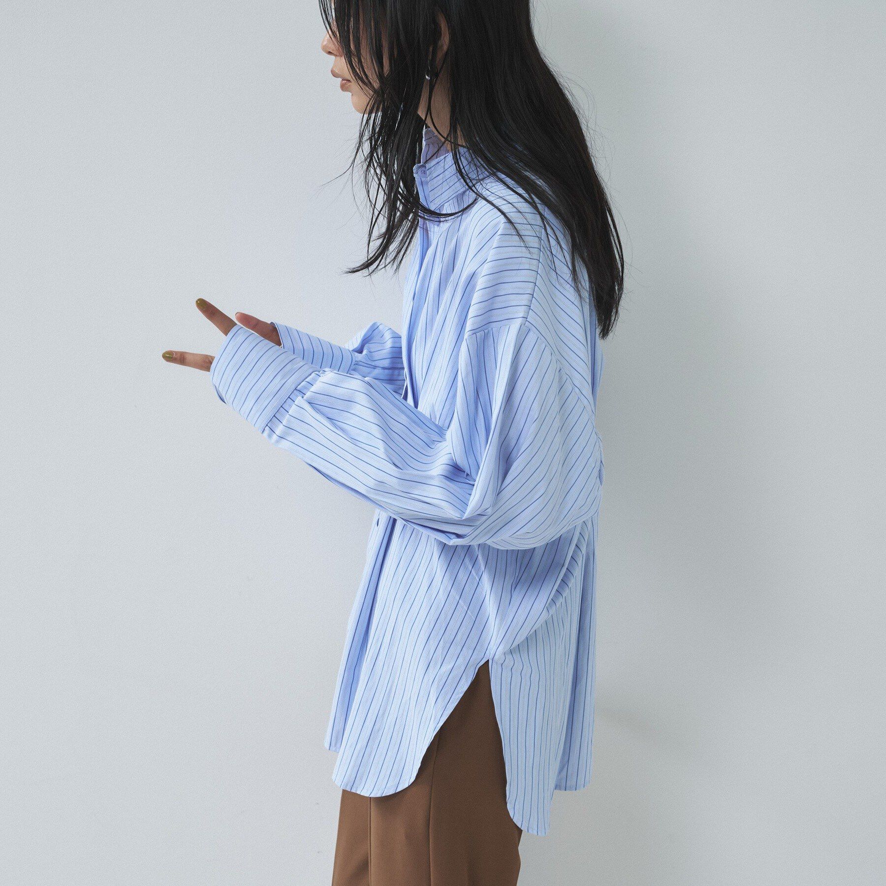 GALLEST「【一部店舗限定】ストライプタックシャツ」|シャツ・ブラウス|