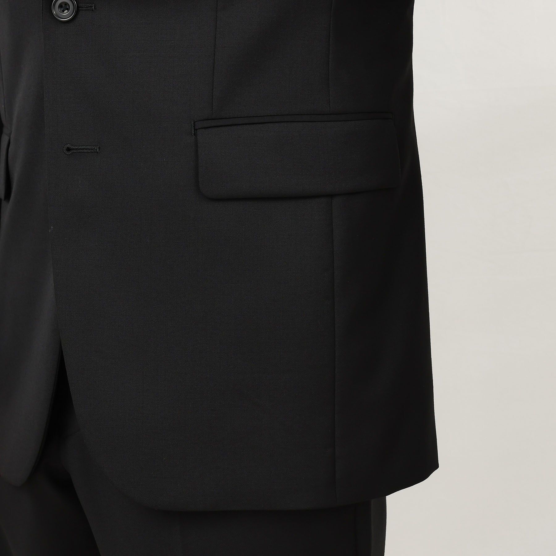 TAKEO KIKUCHI「【冠婚葬祭】無地 サージスーツ/3ピース対応可」|スーツ|