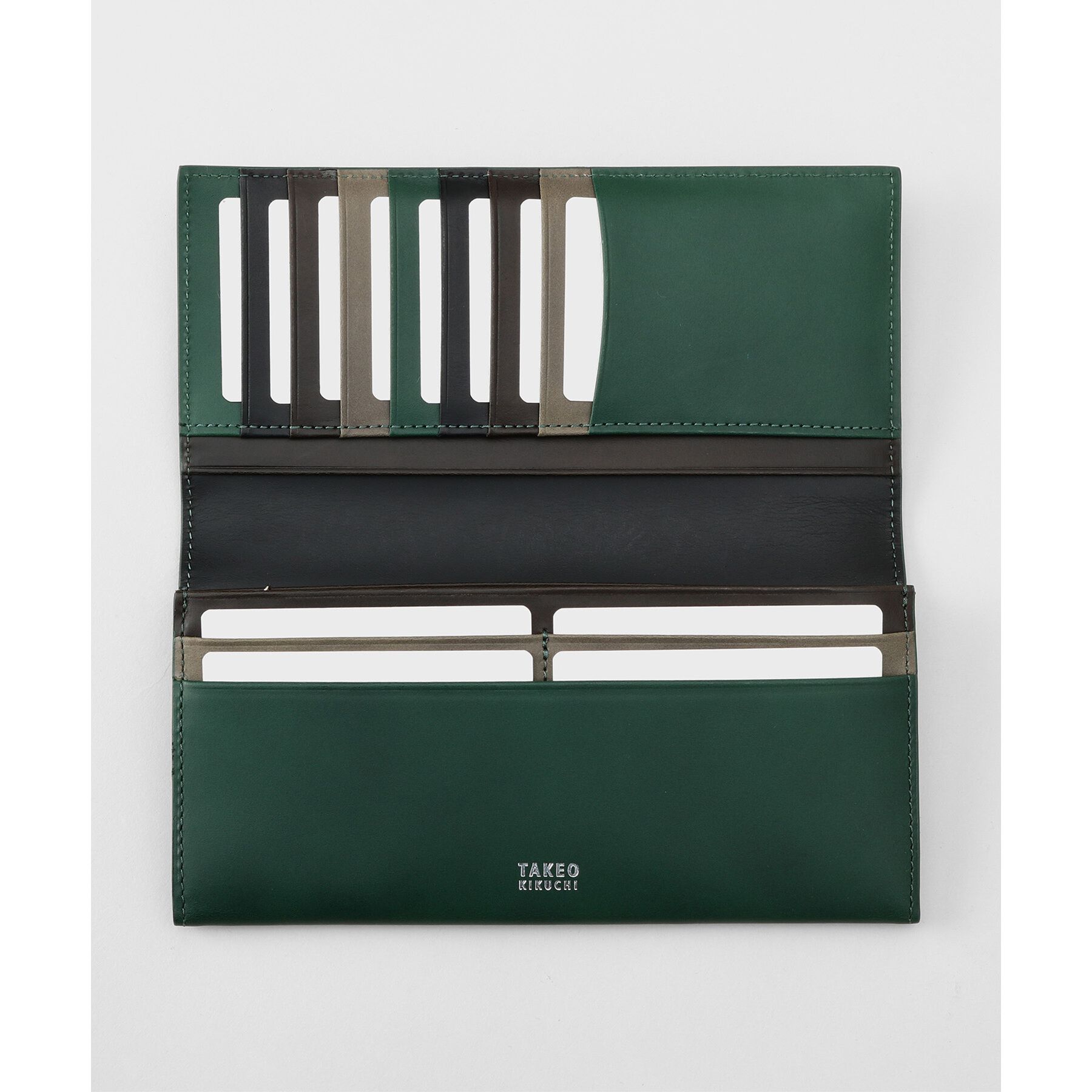 TAKEO KIKUCHI「アンティーク調レザー 2つ折り長財布」|財布|
