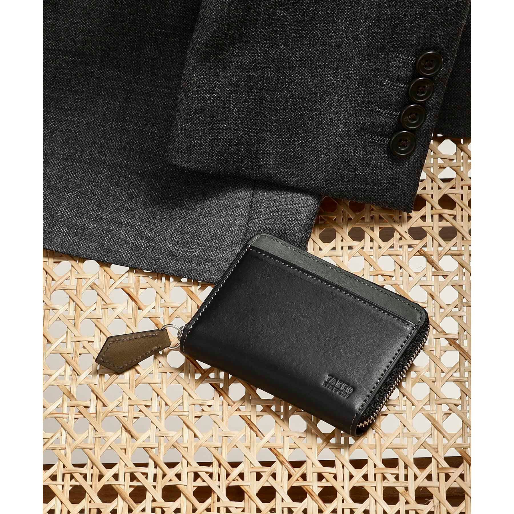 TAKEO KIKUCHI「アンティーク調レザー コインケース」|コインケース|ブラック(519)