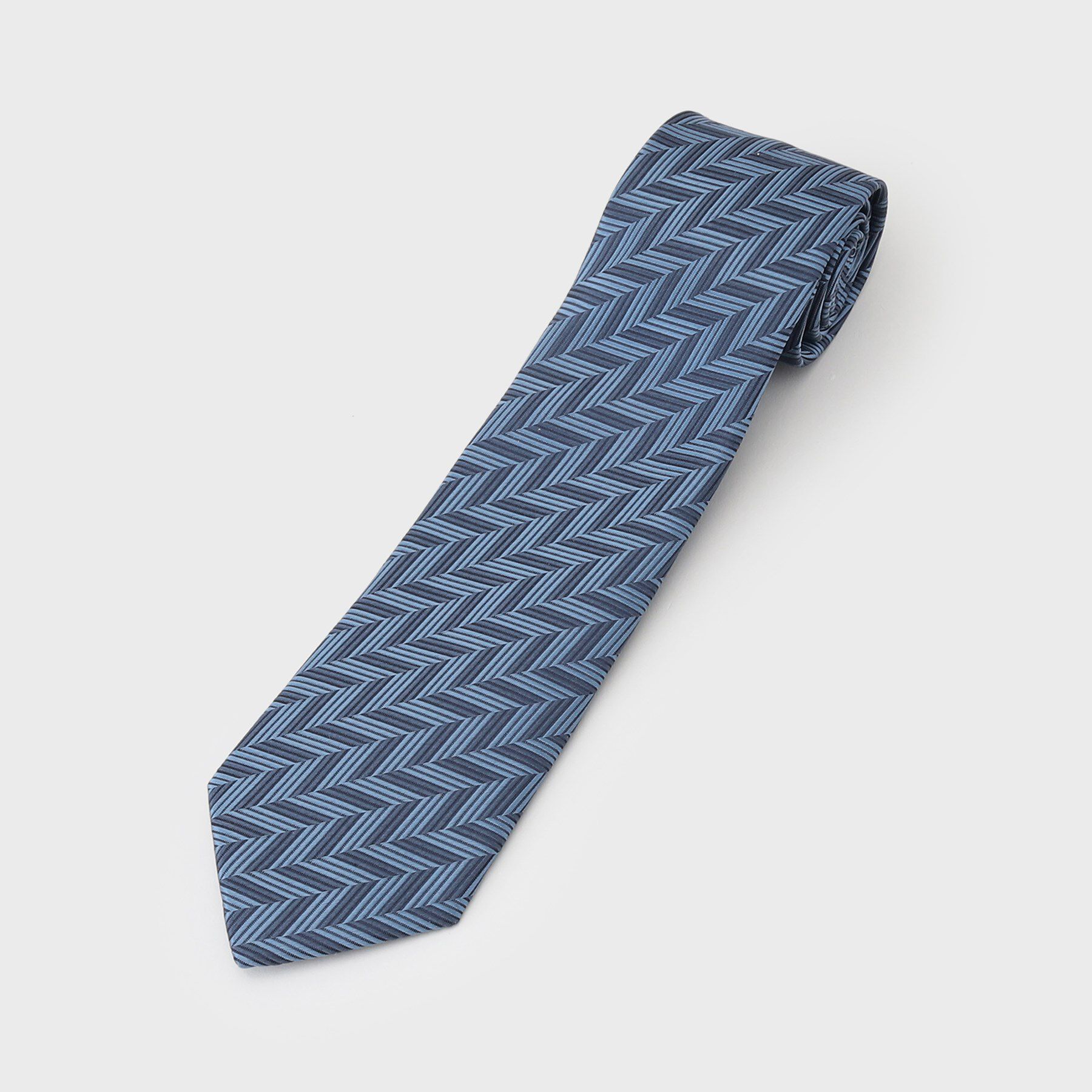 TAKEO KIKUCHI「【Made in JAPAN】矢絣（やがすり）シルクネクタイ」|ネクタイ・蝶ネクタイ|ブルーグリーン(09