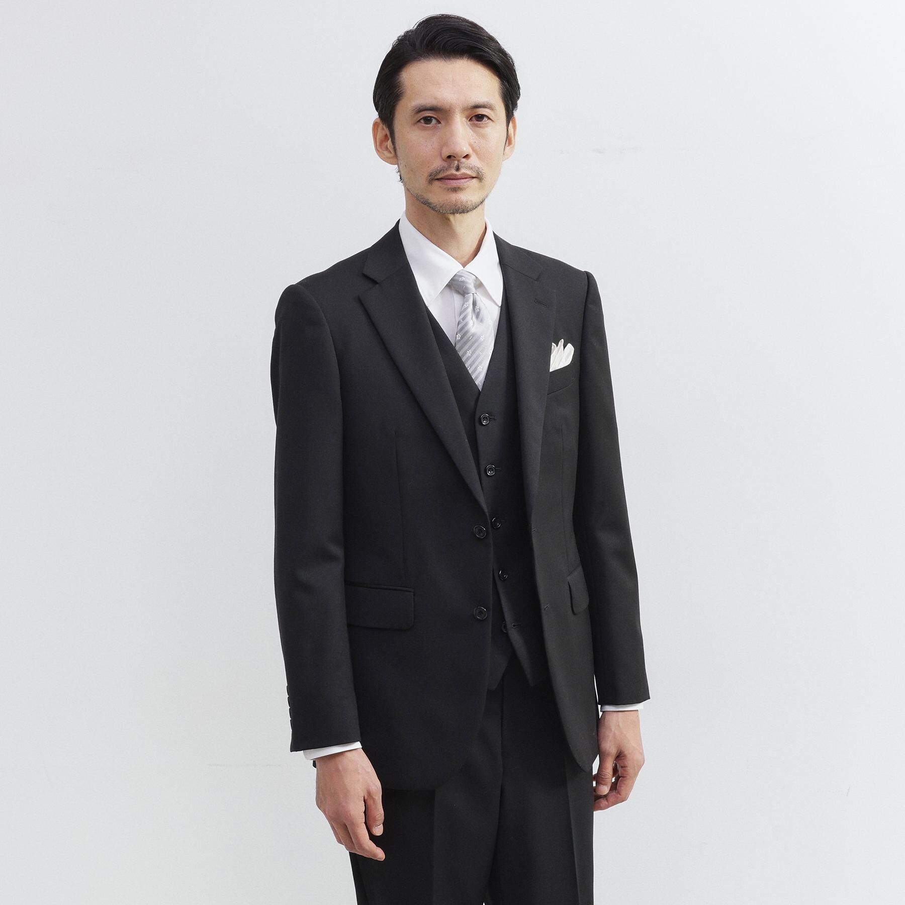 TAKEO KIKUCHI「【冠婚葬祭/3ピース対応】サージ ベスト」|スーツ|
