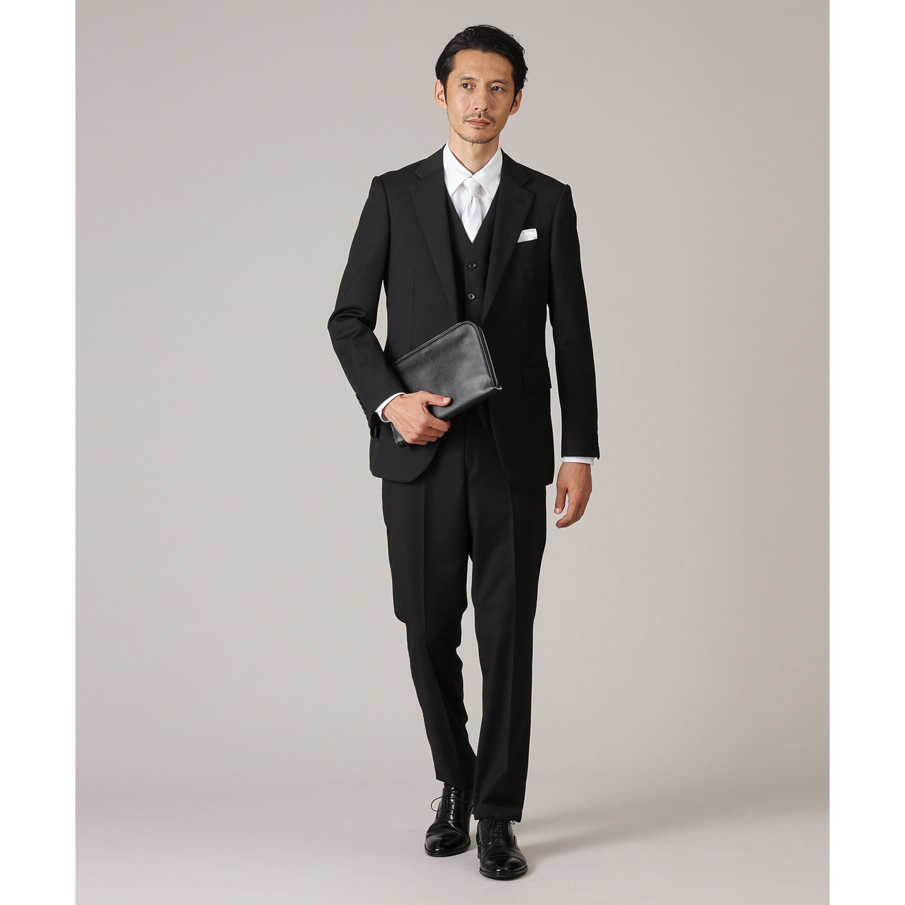TAKEO KIKUCHI「【冠婚葬祭/3ピース対応】サージ ベスト」|スーツ|