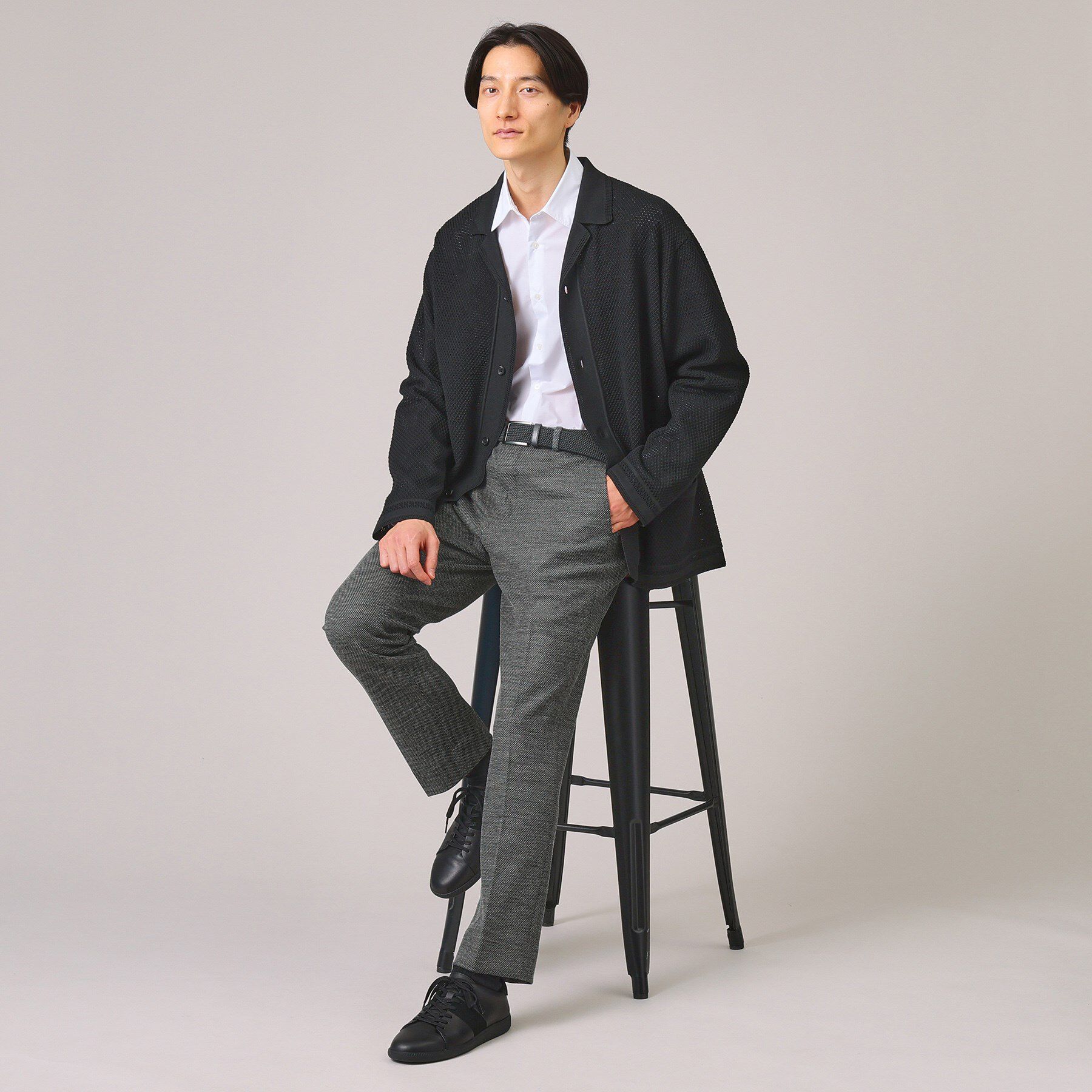 TAKEO KIKUCHI「【尾州織】ウールブレンド ハニカムメッシュ パンツ」|その他|