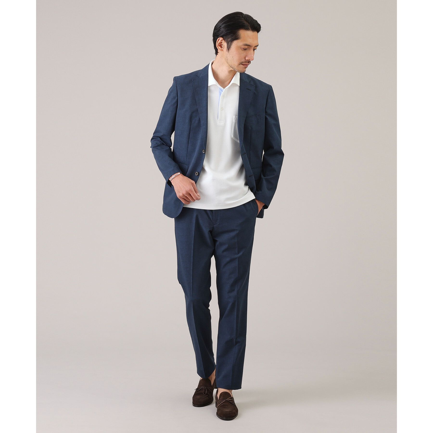 TAKEO KIKUCHI「【抗菌防臭／9色5サイズ展開】ハニカムメランジ ポロシャツ」|ポロシャツ|