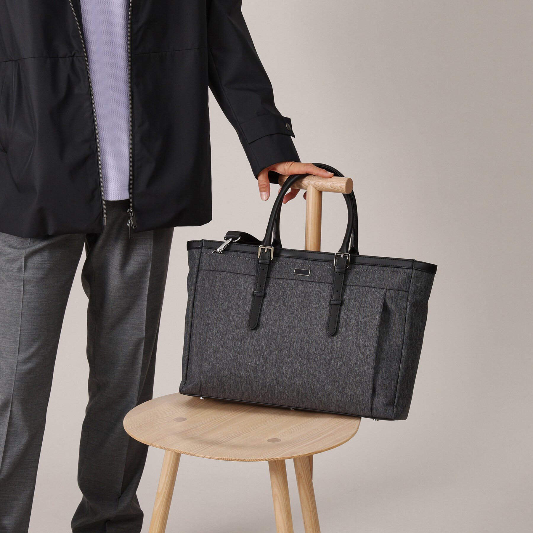 TAKEO KIKUCHI「ヘアラインスリム 横型トートバッグ」|トートバッグ|