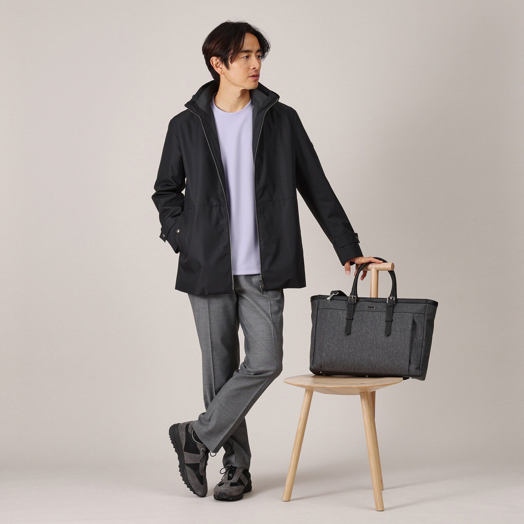 TAKEO KIKUCHI「ヘアラインスリム 横型トートバッグ」|トートバッグ|