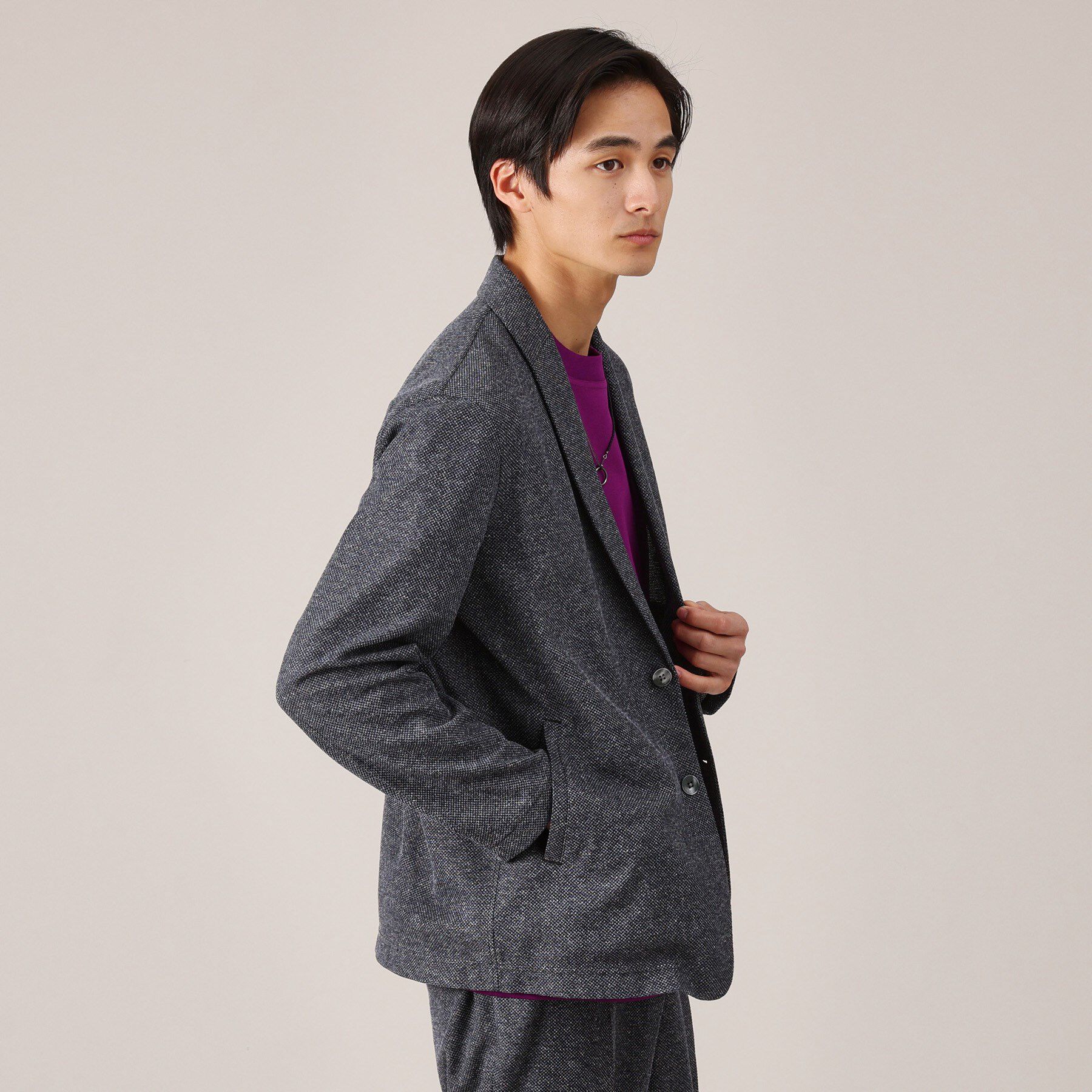 TAKEO KIKUCHI「【抗菌防臭】尾州リネンブレンド ドビーメッシュ カーディガン」|カーディガン|