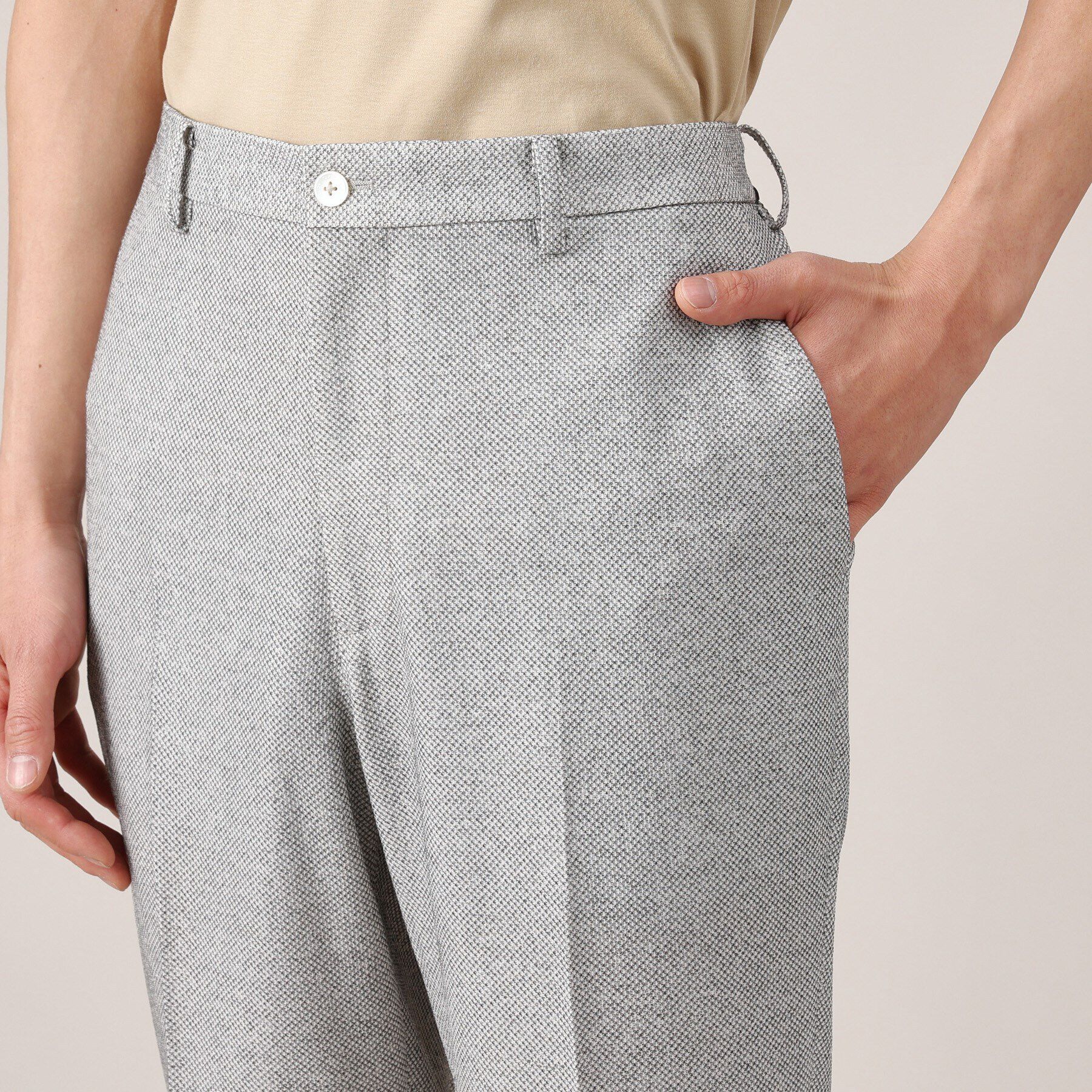 TAKEO KIKUCHI「【抗菌防臭】尾州リネン ドビーメッシュ イージーパンツ」|その他|