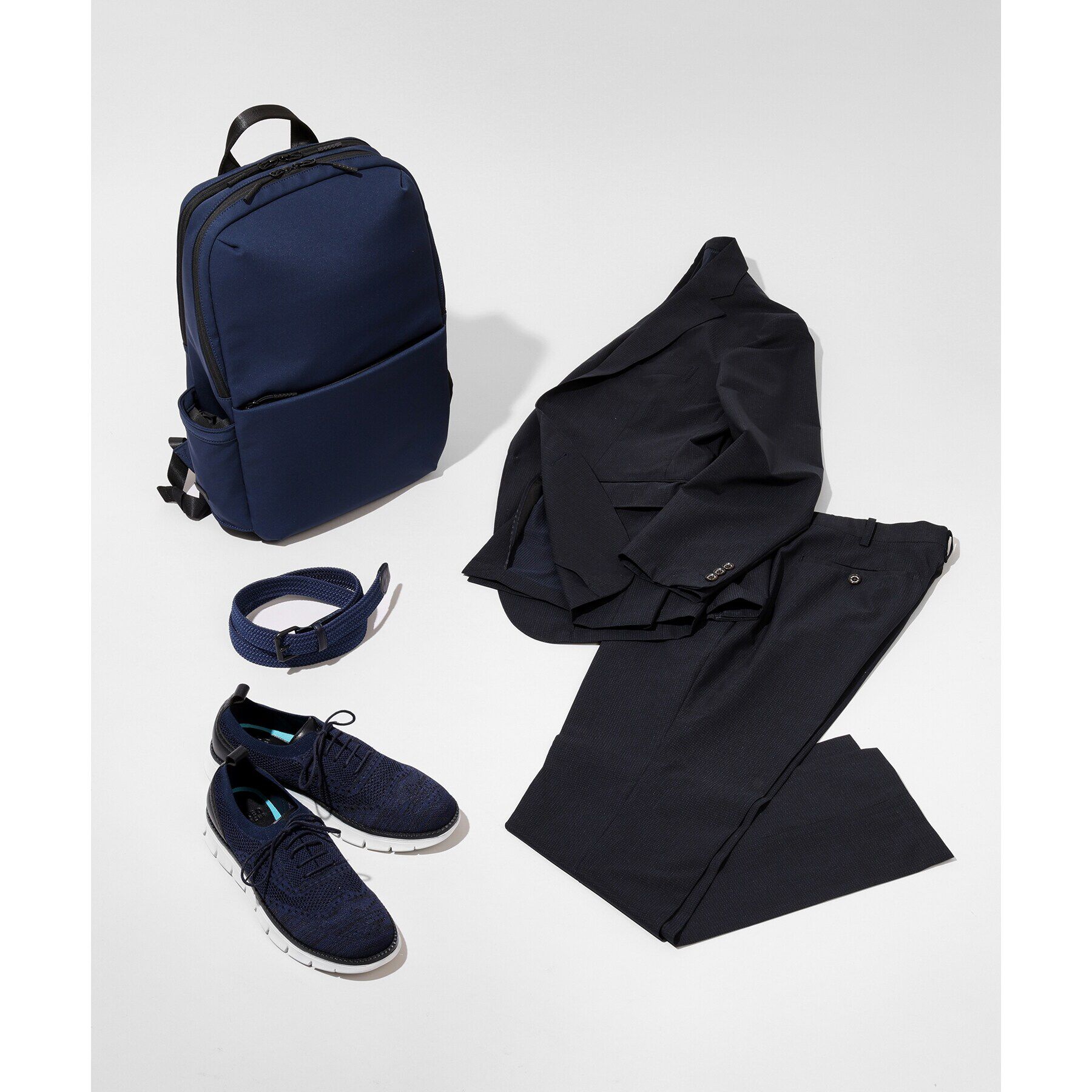 TAKEO KIKUCHI「【Made in JAPAN】レザーコンビ マットバックル ゴムメッシュベルト」|ベルト|