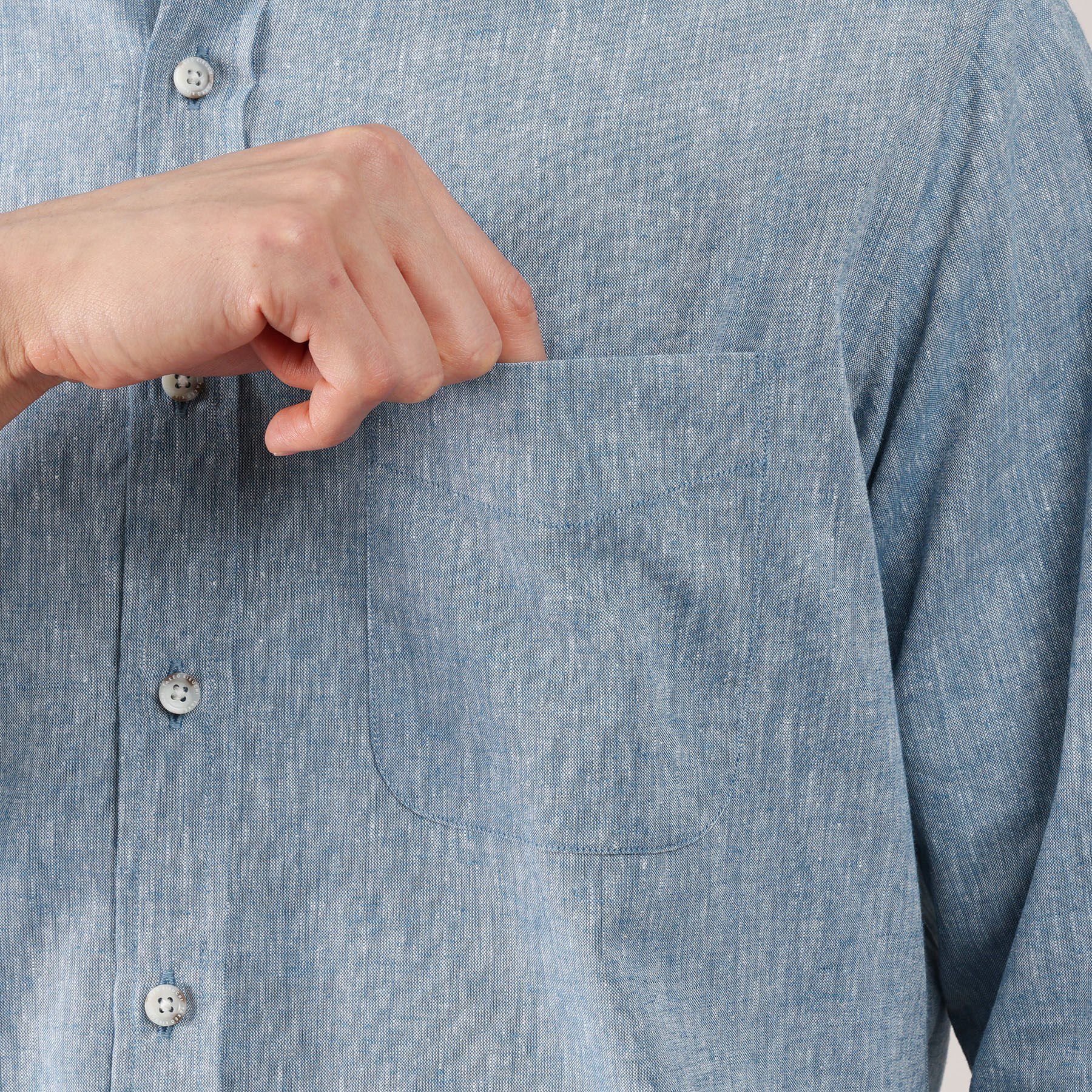 TAKEO KIKUCHI「ハイブリッド リネン 7分袖 シャツ」|シャツ・ブラウス|