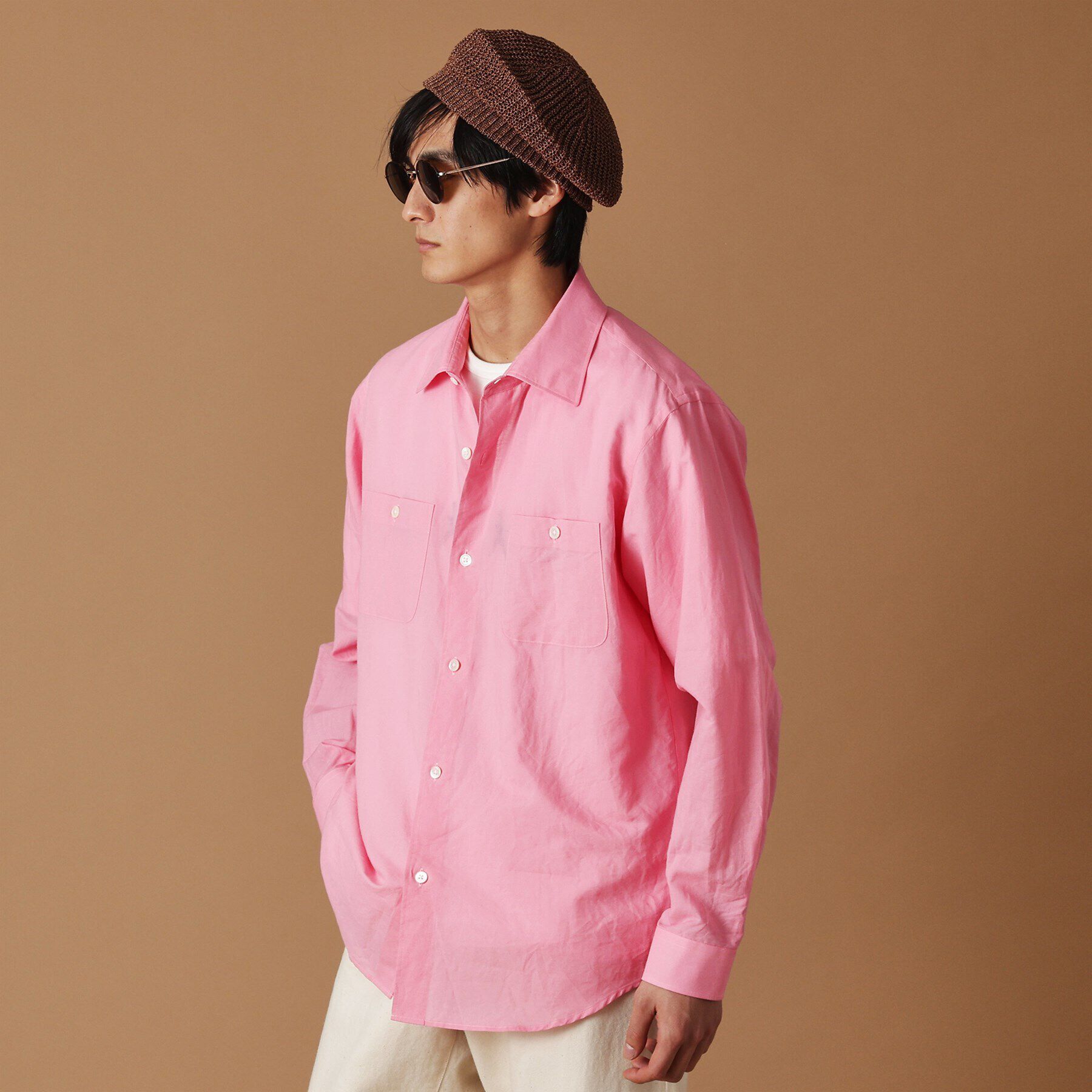 40CARATS&525「綿ラミー シアーシャツ」|シャツ・ブラウス|