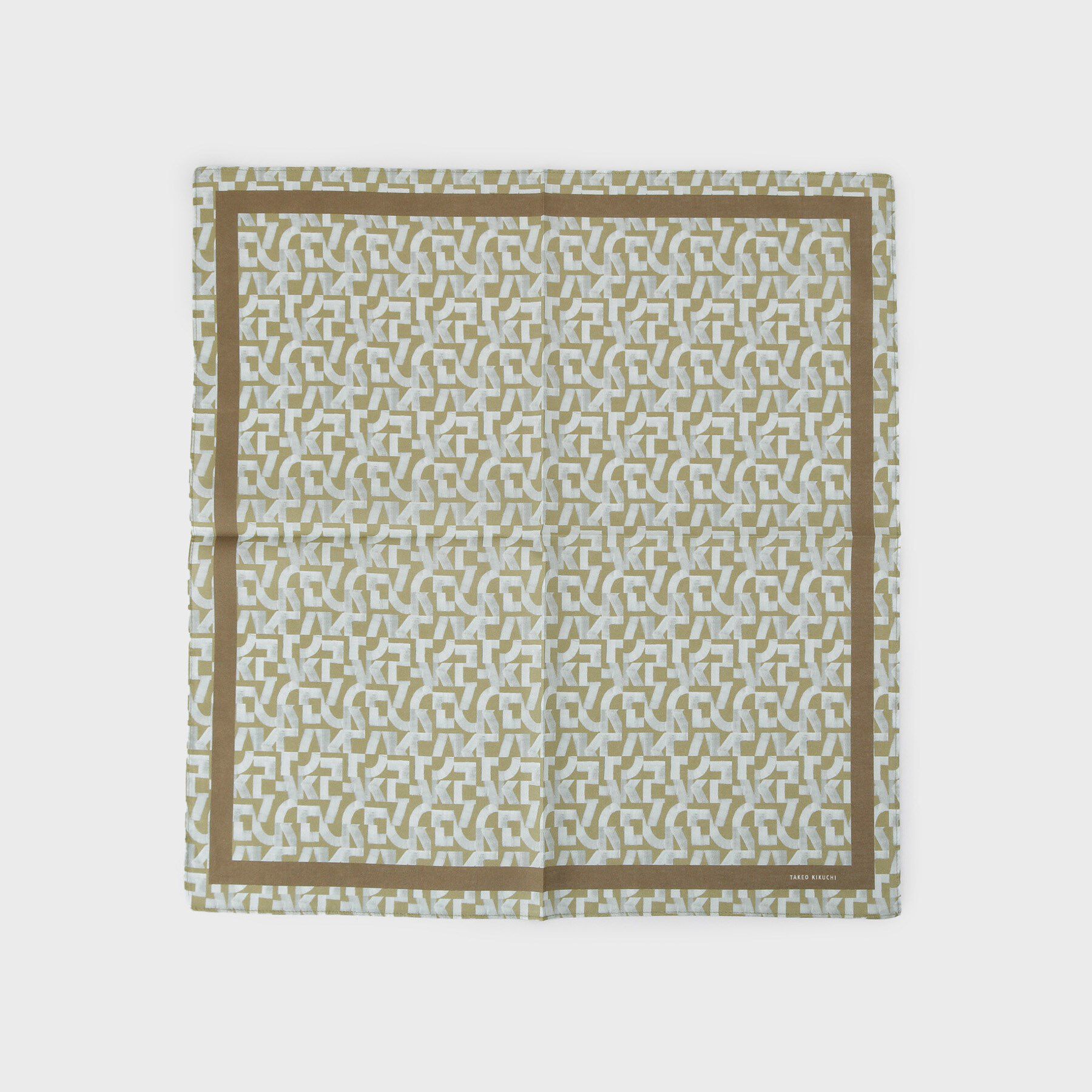 TAKEO KIKUCHI「パズル柄プリントハンカチ」|ハンカチ|ベージュ(152)