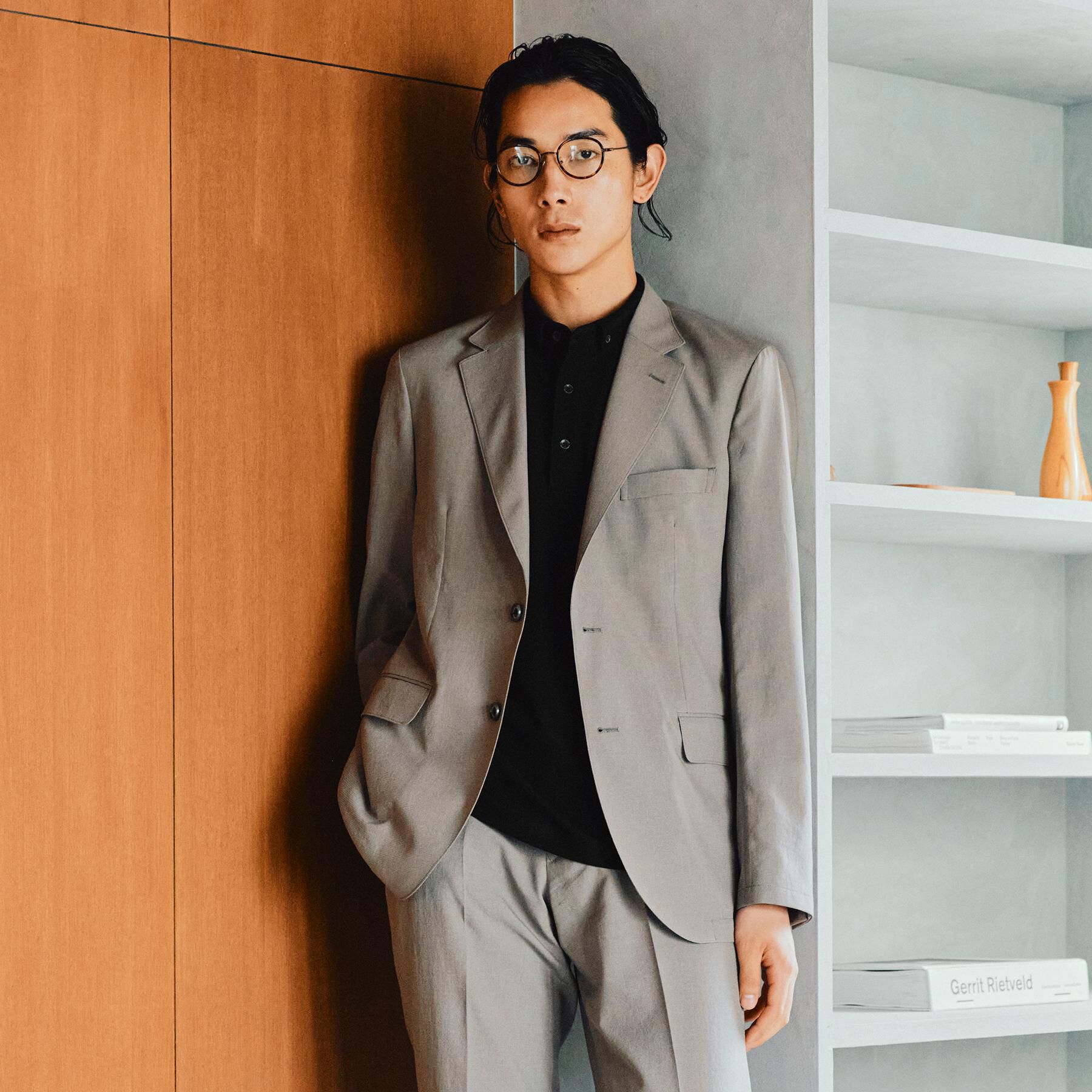 TAKEO KIKUCHI「【COOL CITY WEAR】アーバンクール ジャケット /接触冷感・吸水速乾」|テーラードジャケット|ベージュ(053)