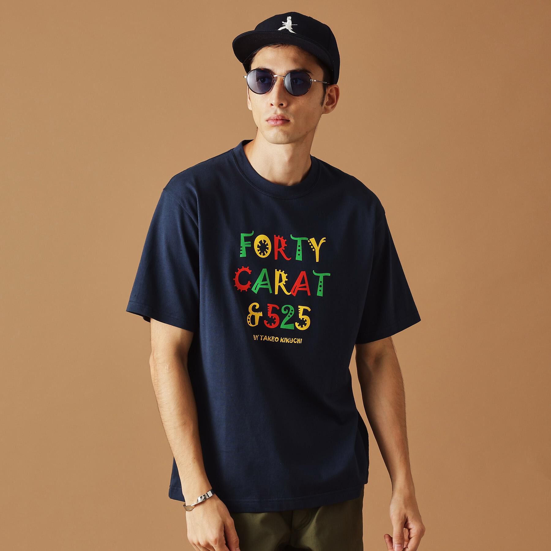 40CARATS&525「【Sサイズ～】レゲエ調プリント半袖Tシャツ」|Tシャツ・カットソー|