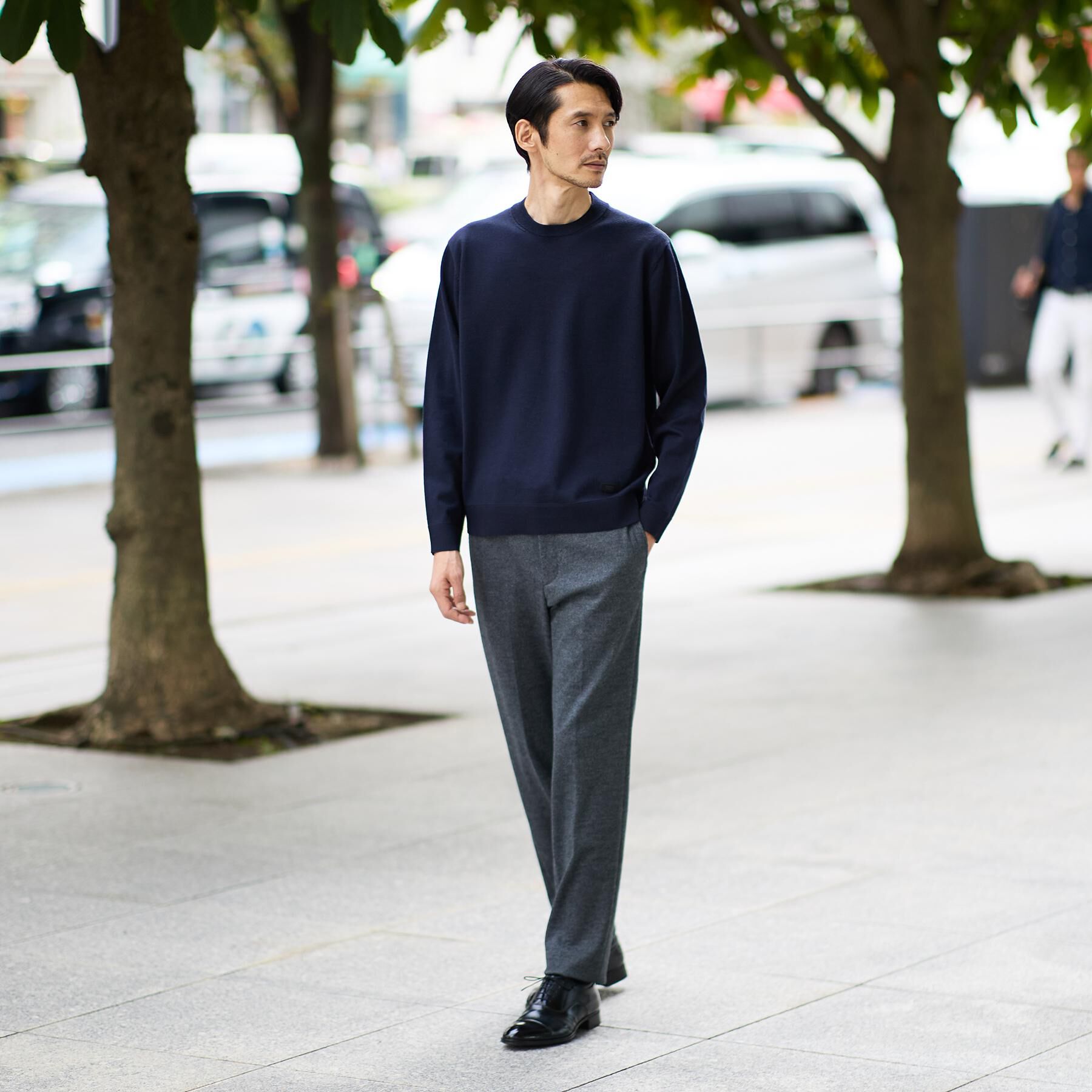 TAKEO KIKUCHI「【Sサイズ～】尾州織 ピンヘッドムリネ パンツ」|その他|