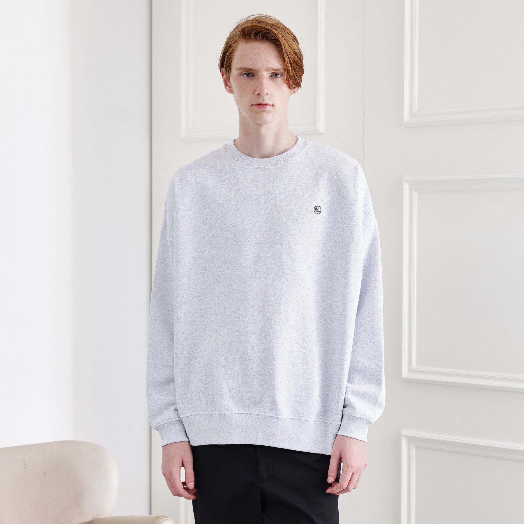 TAKEO KIKUCHI「【LIMITED】ワンポイント刺繍スウェットトレーナー」|パーカー|ライトグレー(011