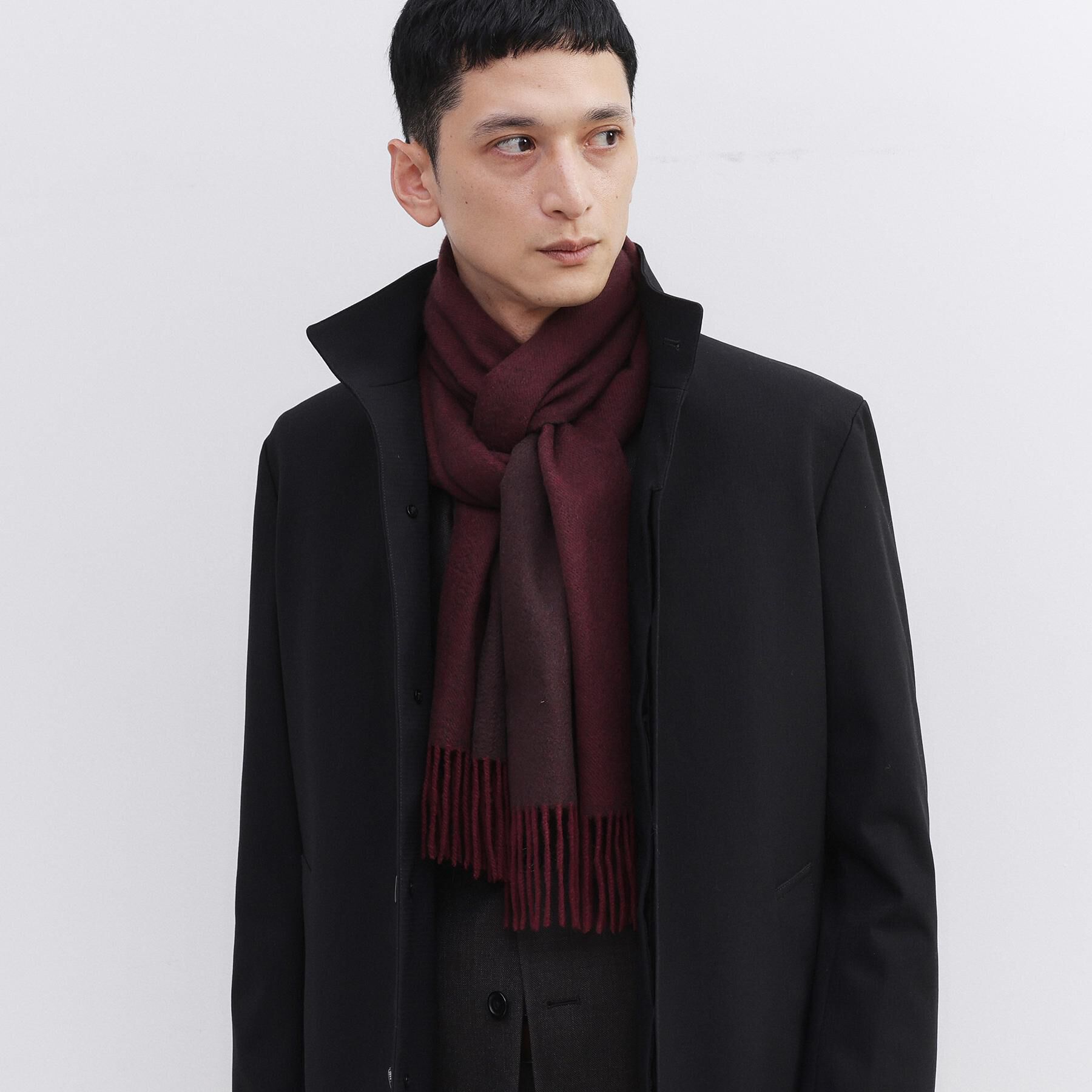 TAKEO KIKUCHI「【洗えるベビーカシミヤ】 ベビーカシミヤ無地マフラー」|ストール|