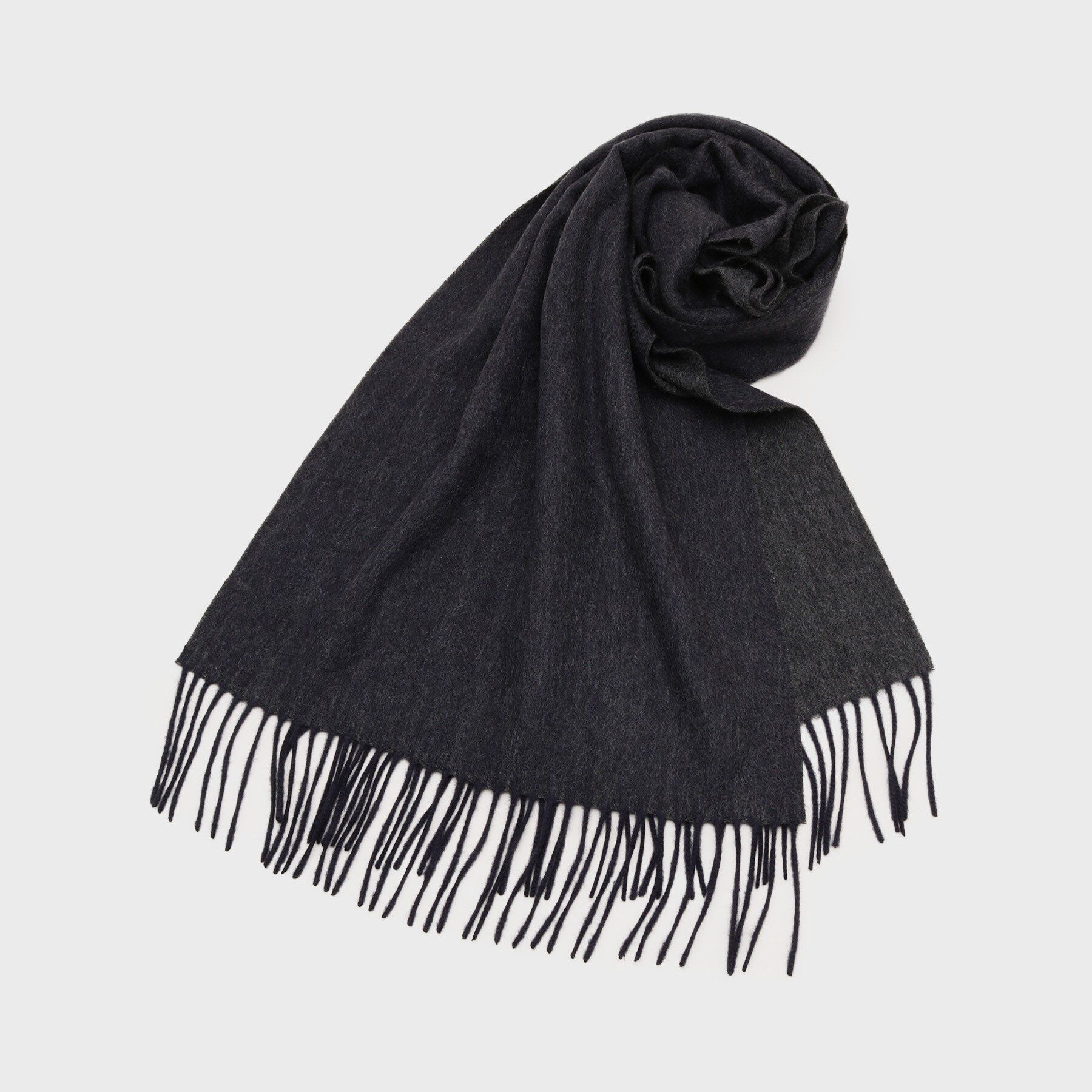 TAKEO KIKUCHI「【洗えるベビーカシミヤ】 ベビーカシミヤ無地マフラー」|ストール|ネイビー(594)