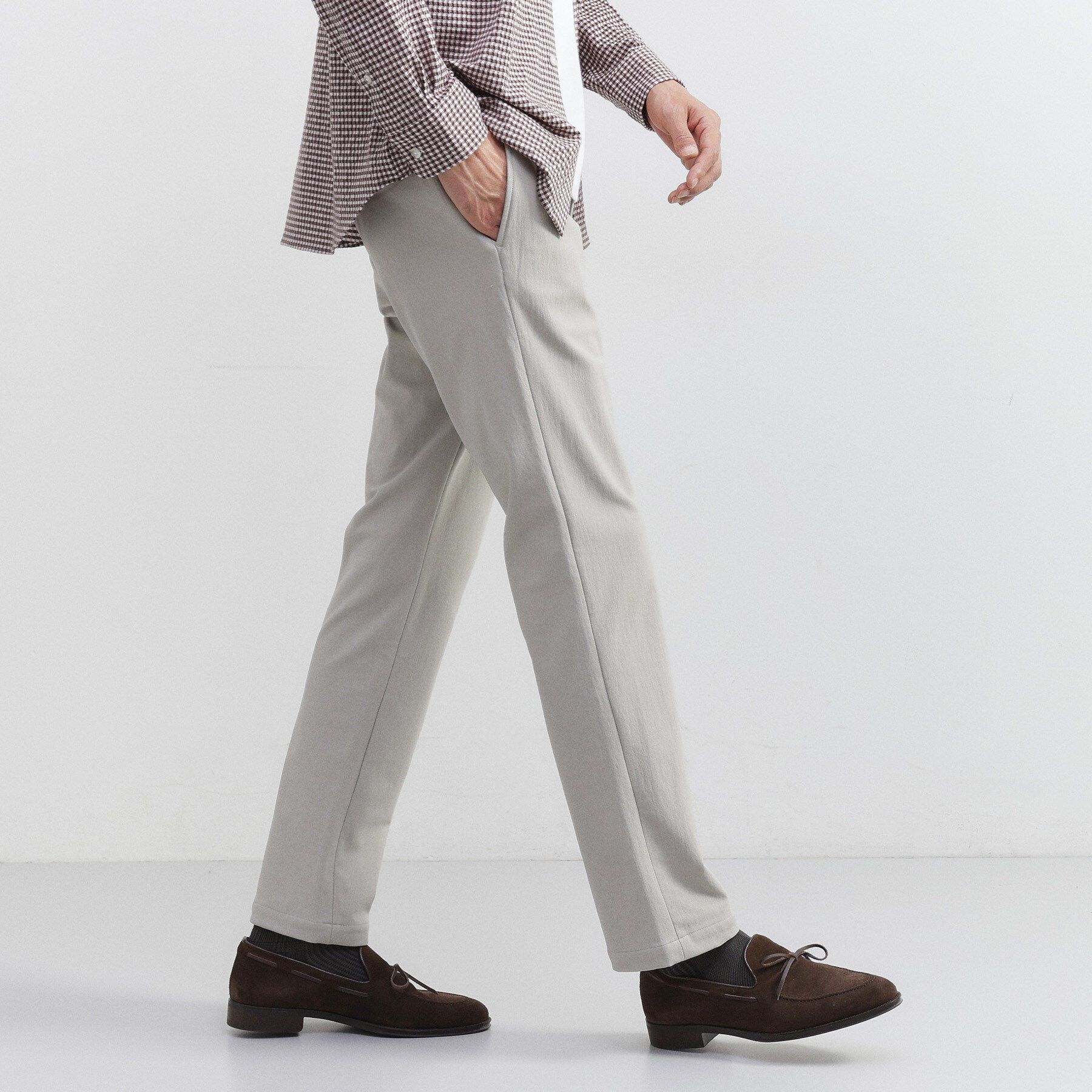 TAKEO KIKUCHI「裏起毛ハイパワーストレッチ ストレート パンツ」|その他|