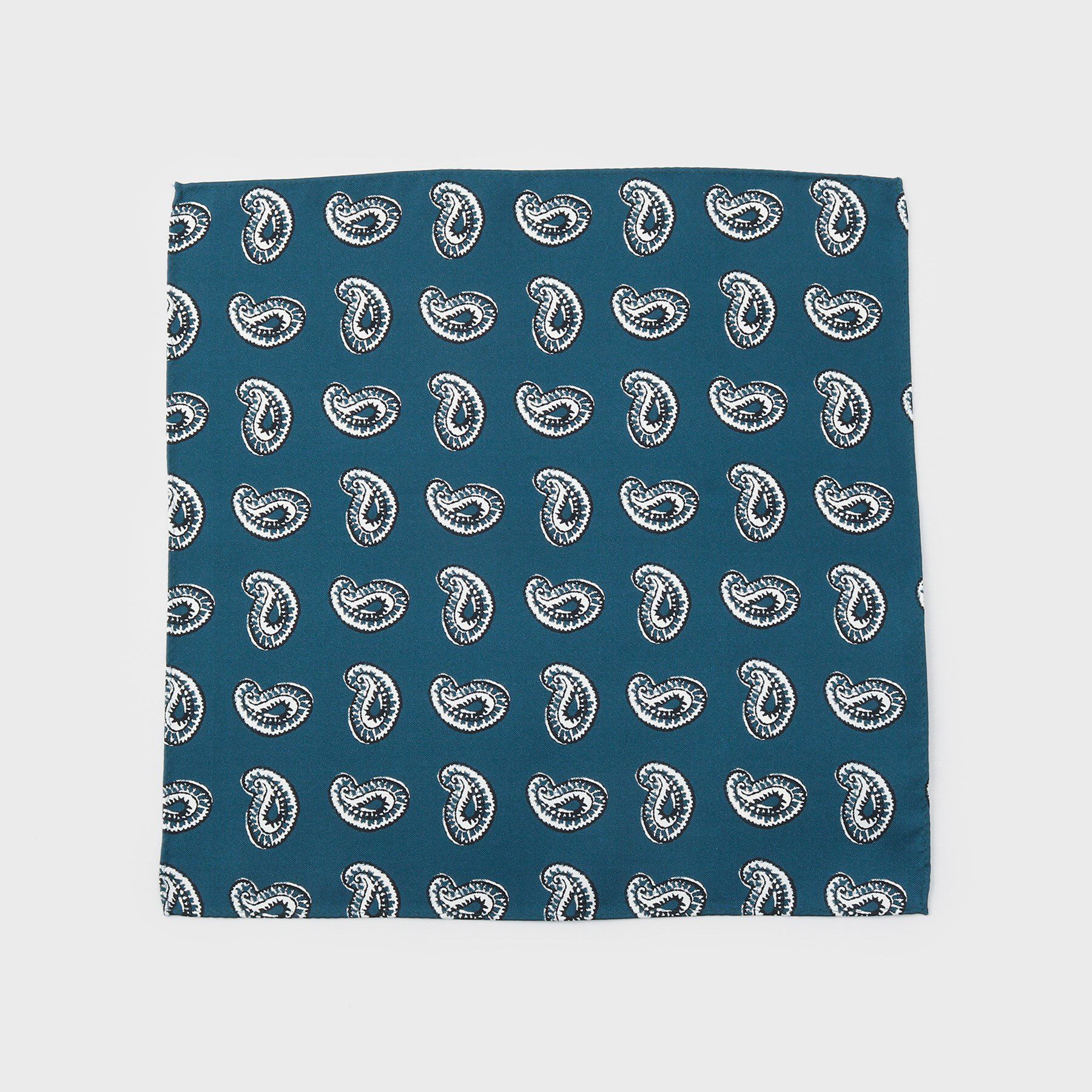 40CARATS&525「ペイズリースタンプチーフ」|バンダナ・スカーフ|