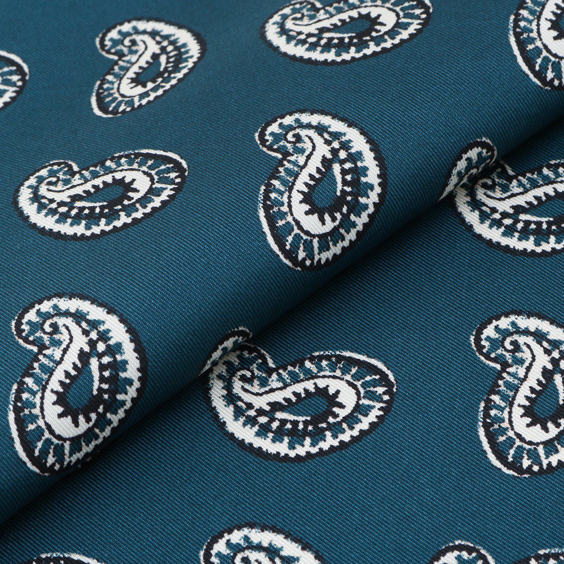 40CARATS&525「ペイズリースタンプチーフ」|バンダナ・スカーフ|