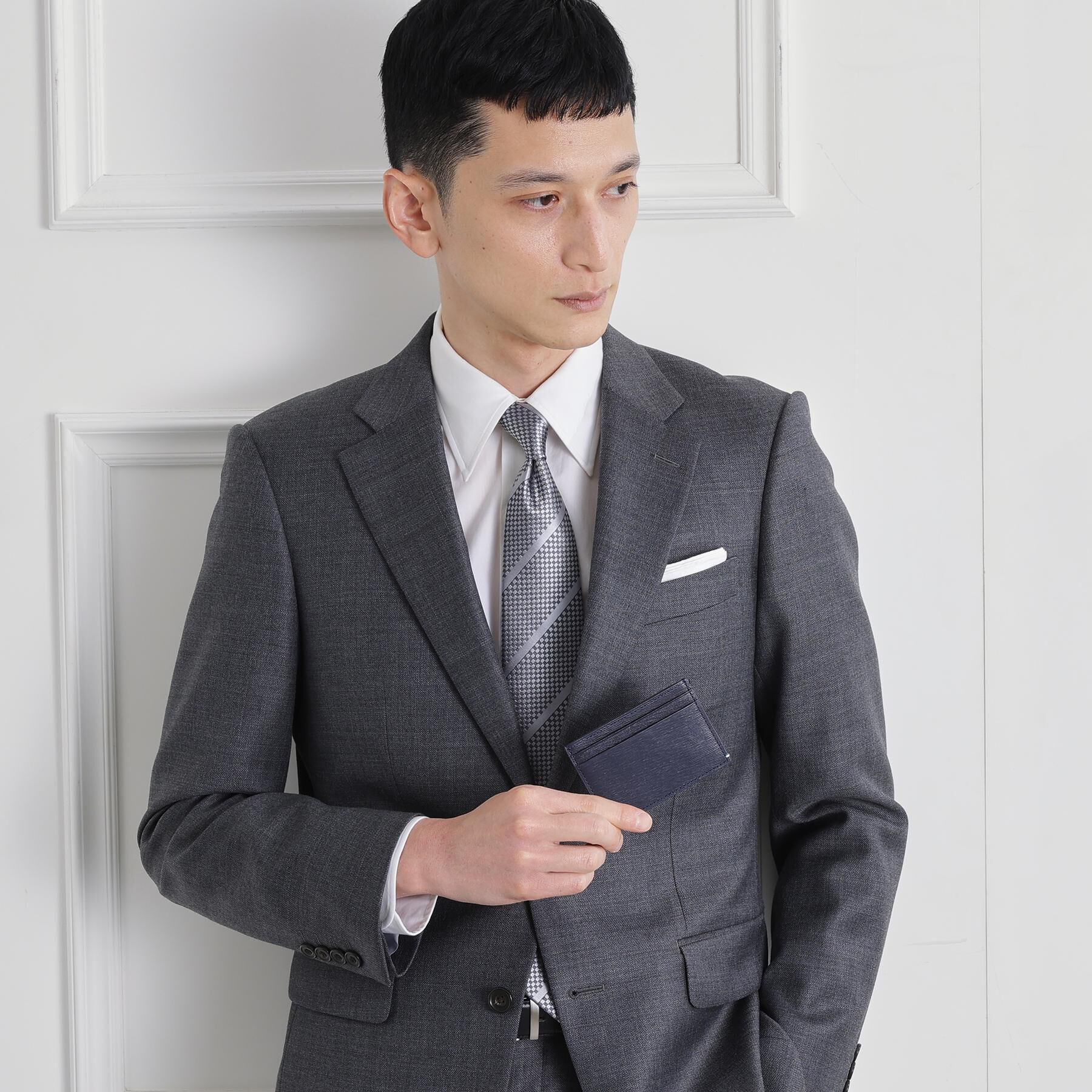 TAKEO KIKUCHI「水シボレザー単パスケース」|その他|