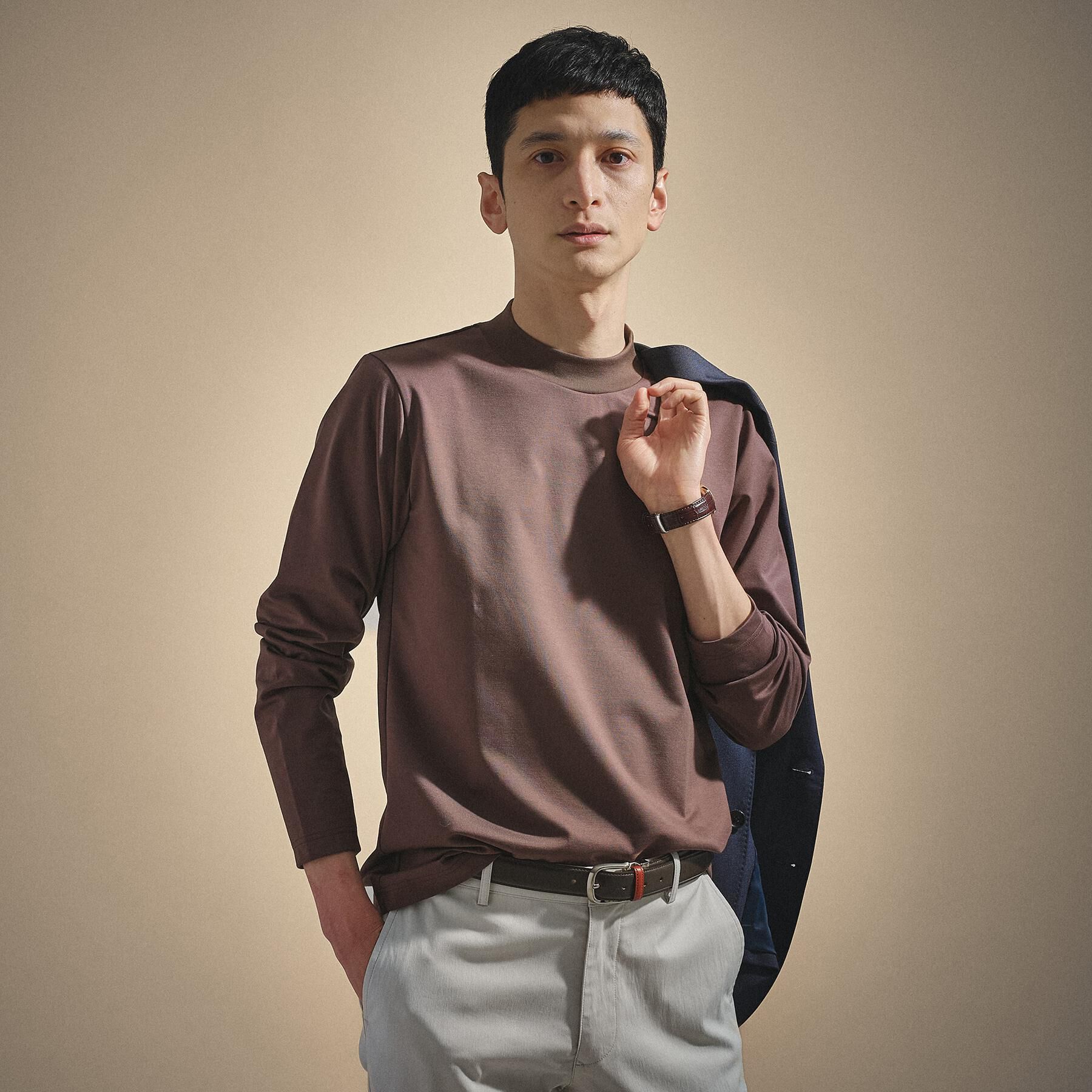 TAKEO KIKUCHI「ハイゲージ モクロディ モックネック」|Tシャツ・カットソー|