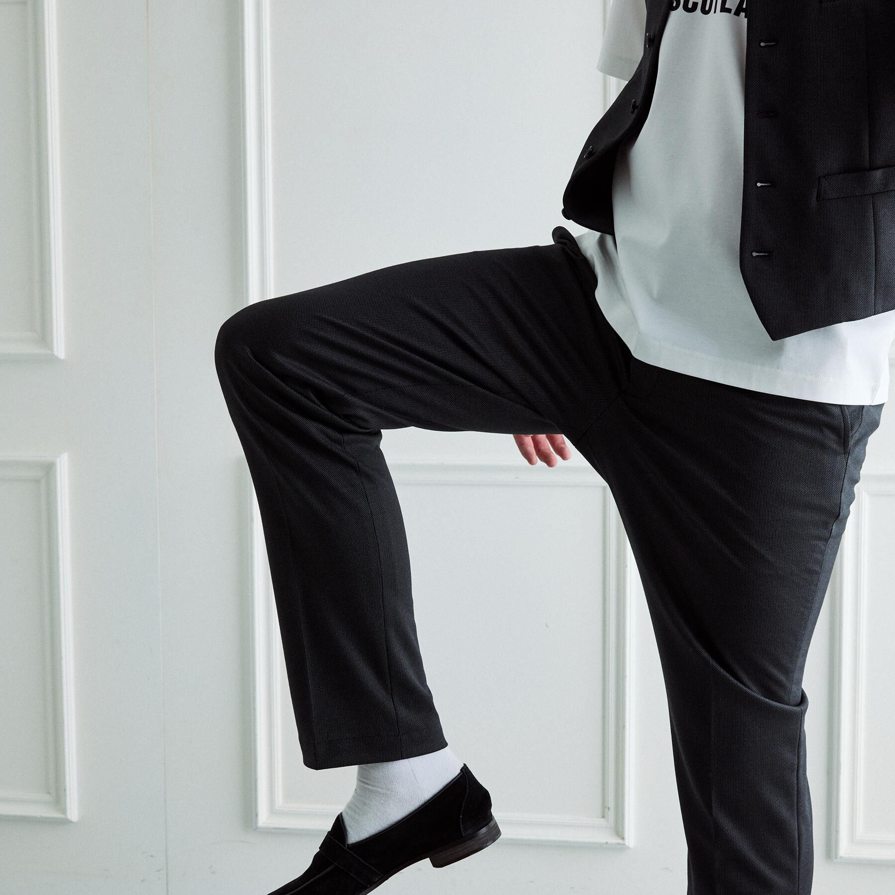 TAKEO KIKUCHI「【BOWLER HAT LABEL】ピンヘッドジャージ スラックス」|その他|