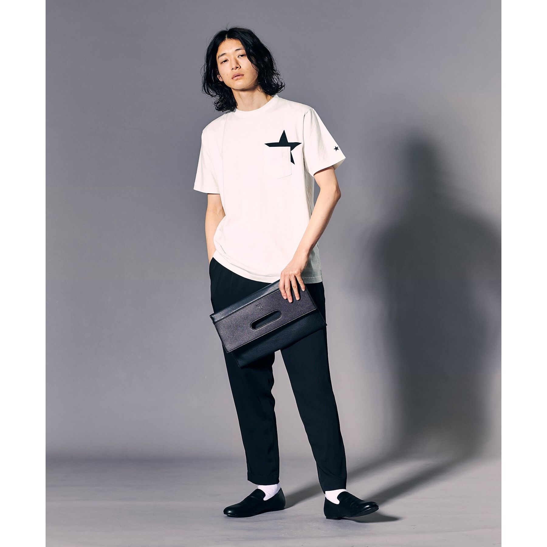 tk.TAKEO KIKUCHI「【WEB限定】レザー調クラッチバッグ」|クラッチバッグ|