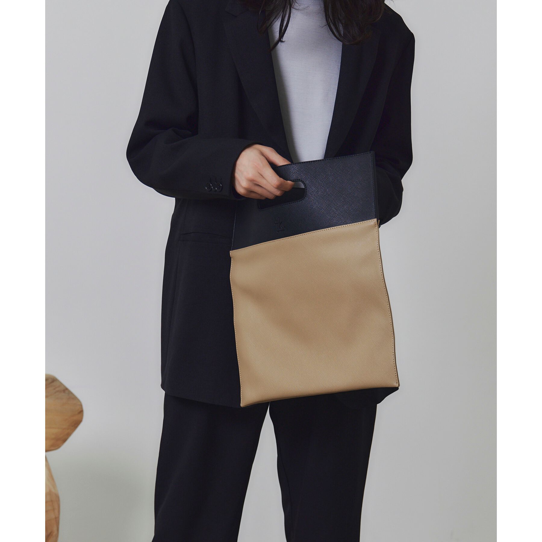 tk.TAKEO KIKUCHI「【WEB限定】レザー調クラッチバッグ」|クラッチバッグ|