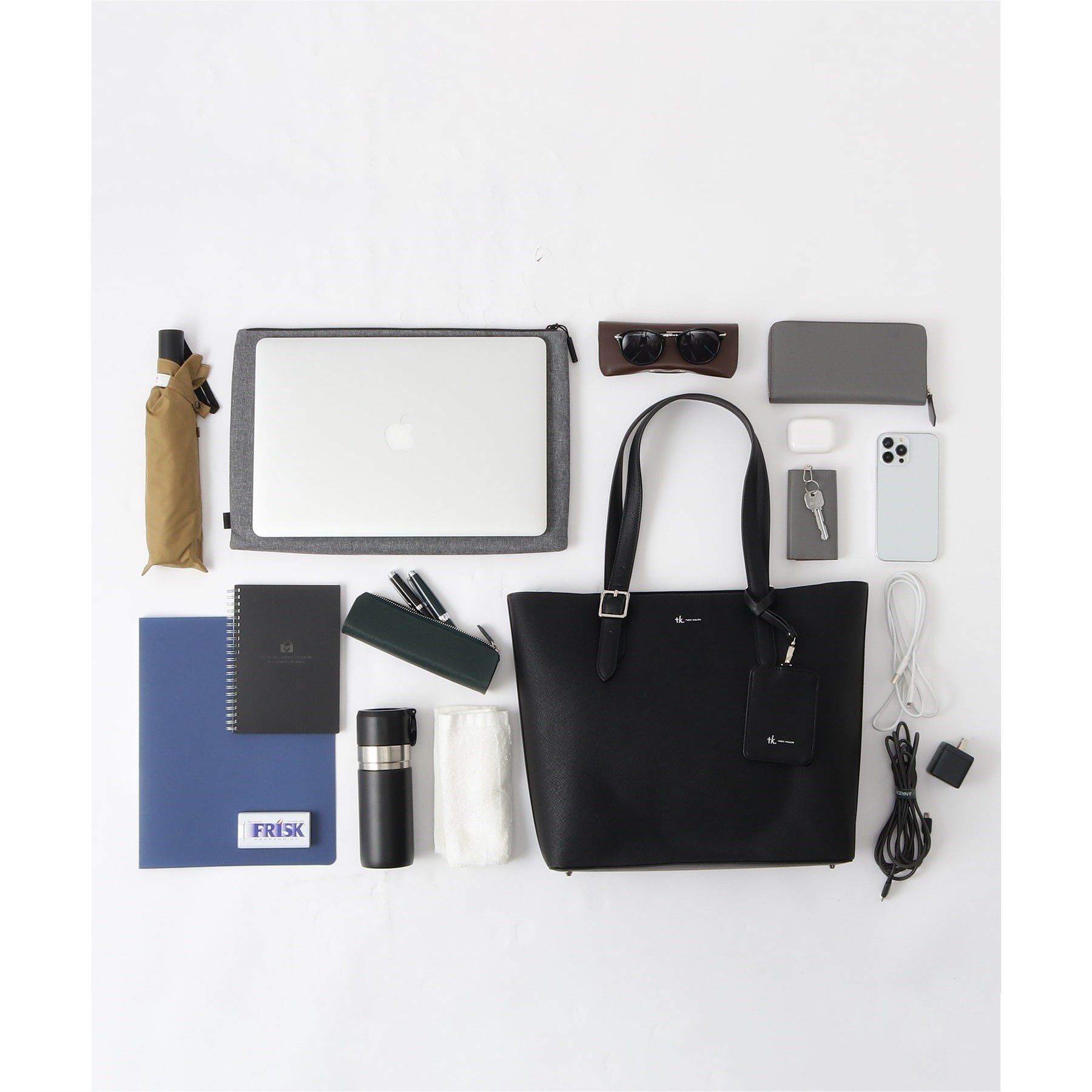 tk.TAKEO KIKUCHI「サフィアーノトートバッグ（パスケース付き）」|トートバッグ|