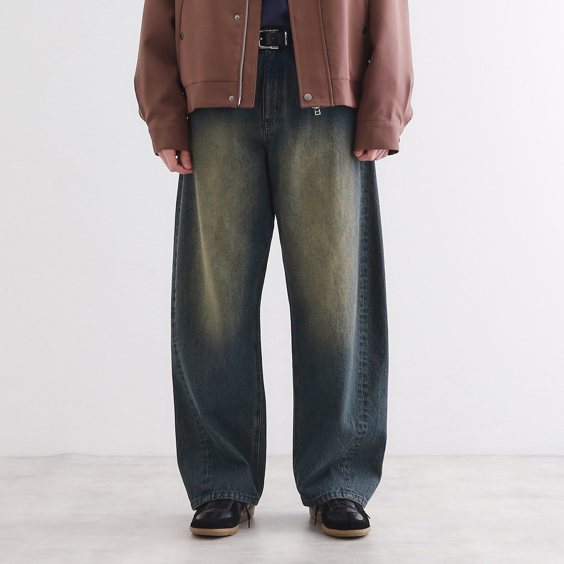 tk.TAKEO KIKUCHI「バレルシルエットパンツ（デニム＆カラーパンツ）」|その他|ブルー(093)