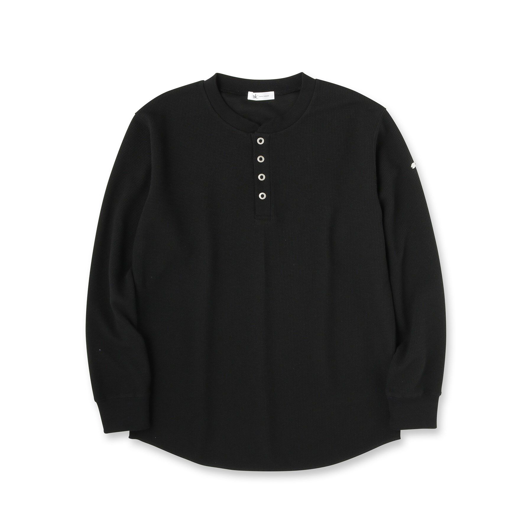 tk.TAKEO KIKUCHI「ワッフル＆スムースプレートヘンリーカットソー」|Tシャツ・カットソー|